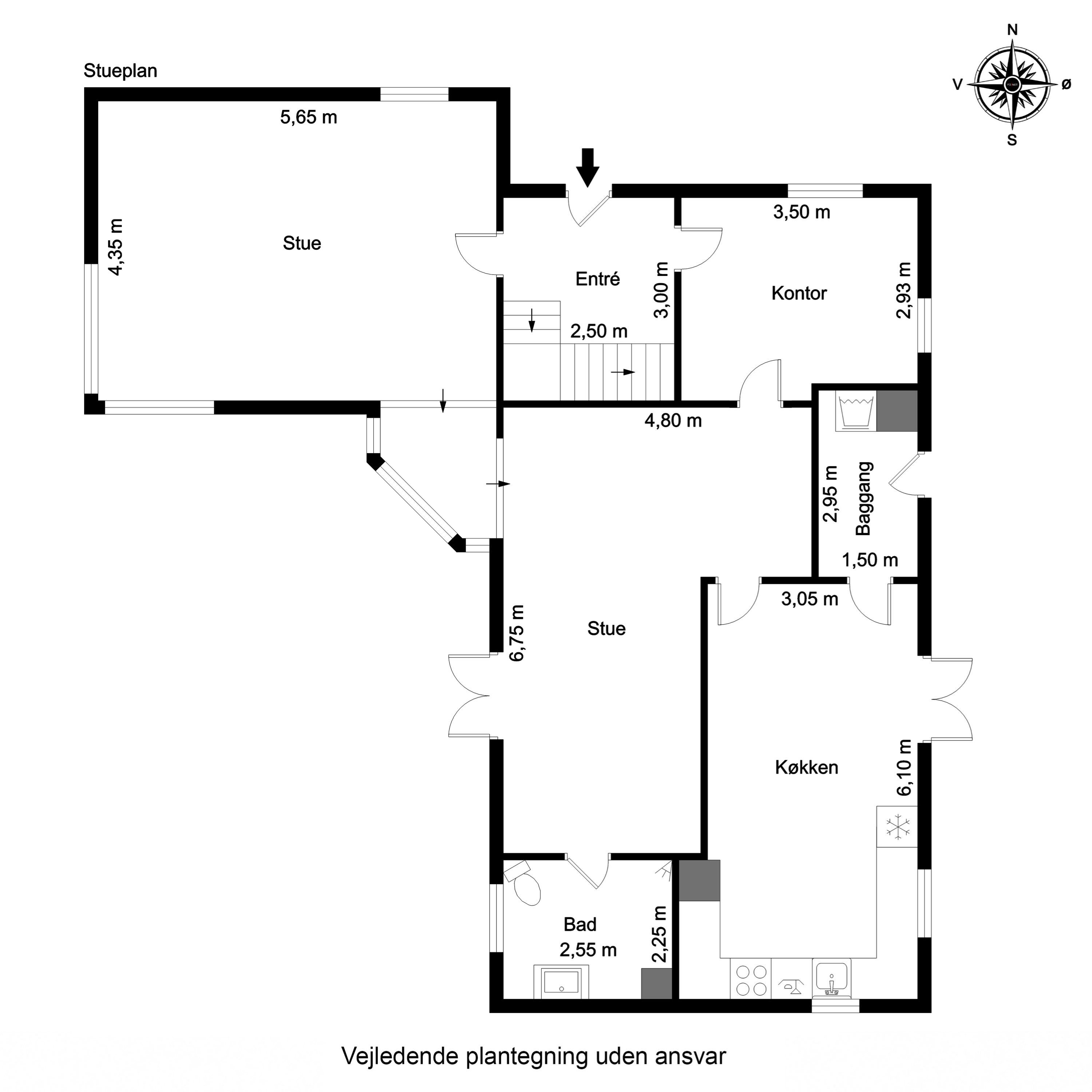 Plantegninger billede af Raskvej 50, 8763 Rask Mølle