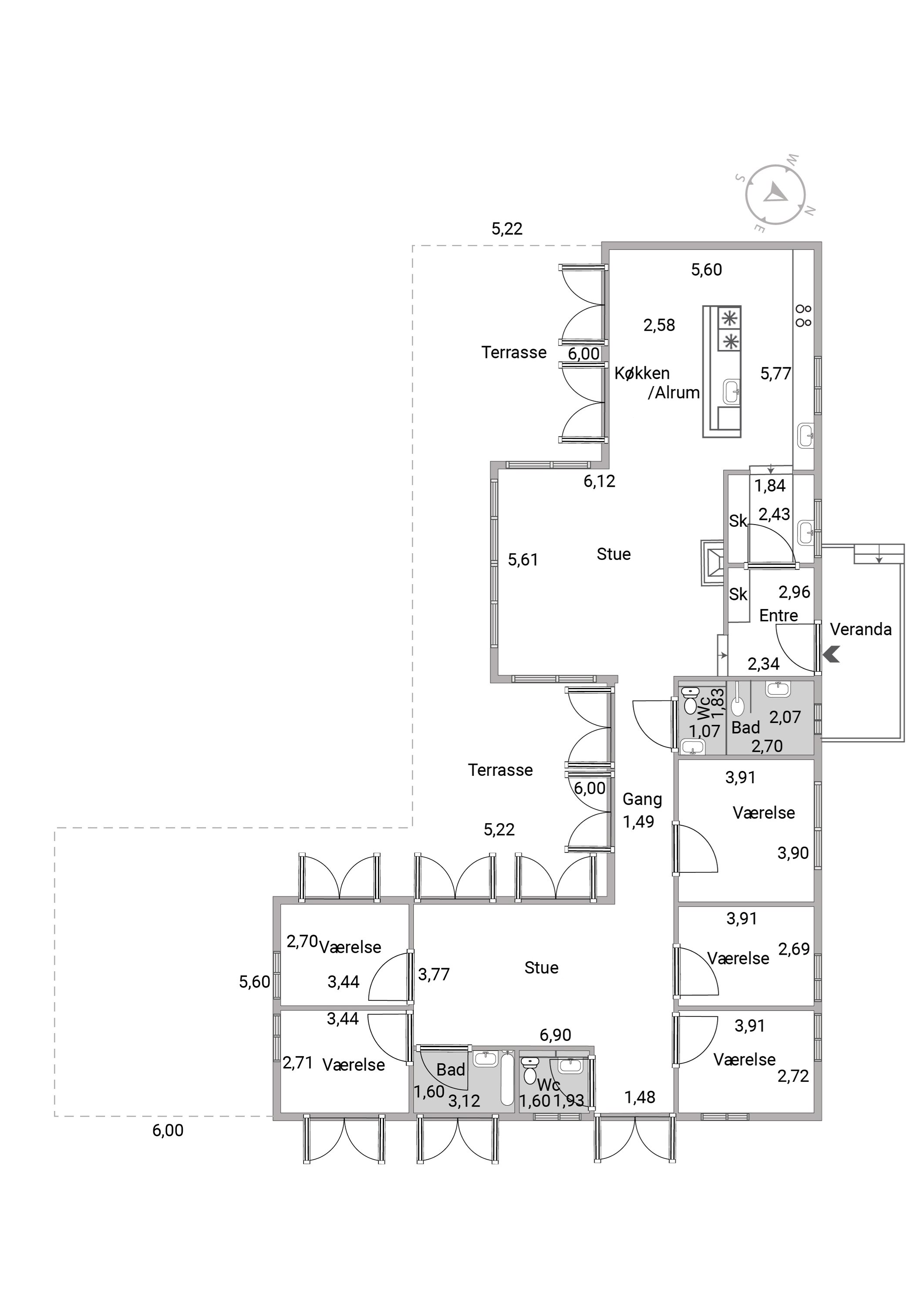 Plantegninger billede af Hornebakken 7, 3100 Hornbæk
