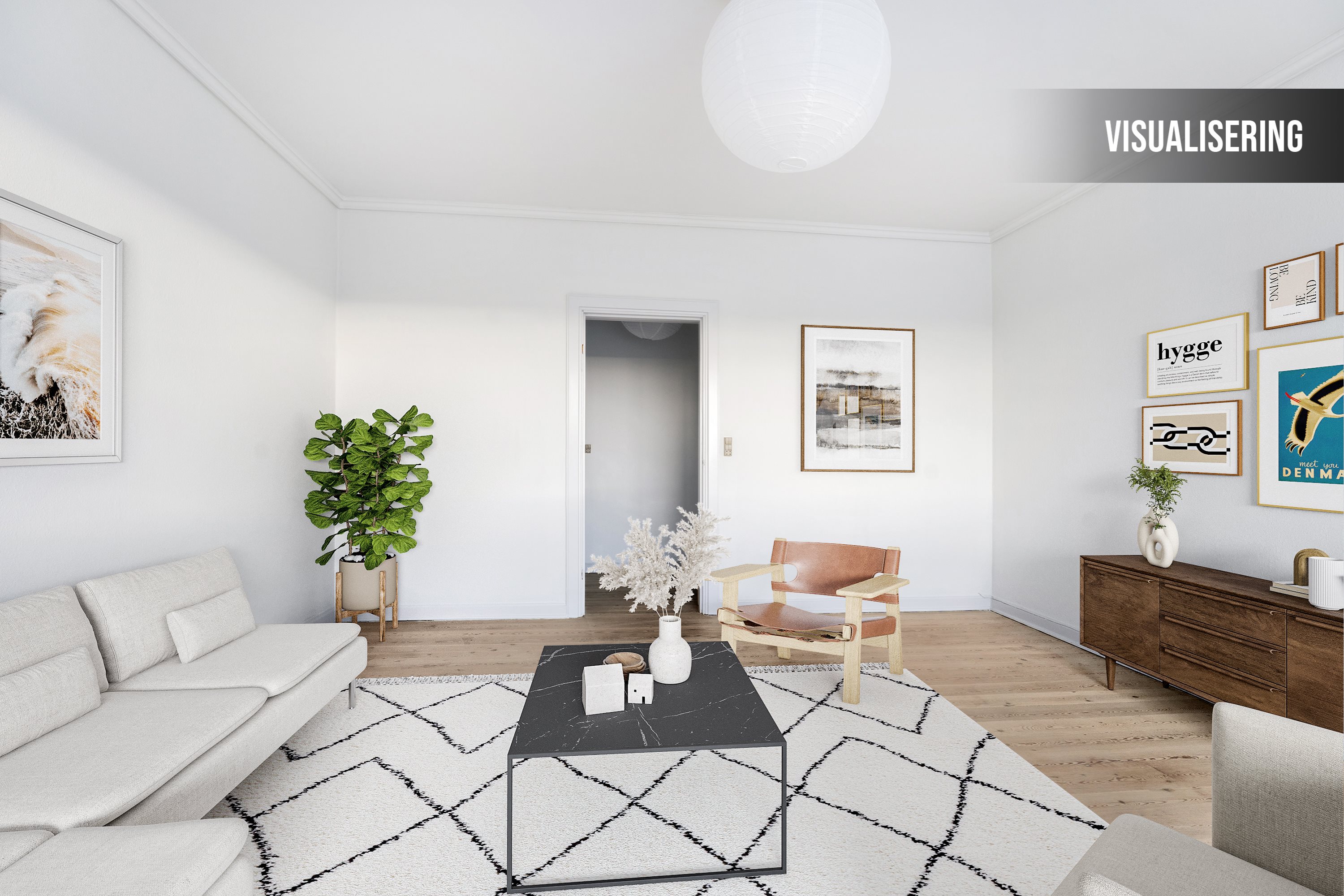 Fremhævet stue billede i fuldskærmstilstand. Billede af Vestergade 68, 4. tv., 8900 Randers C