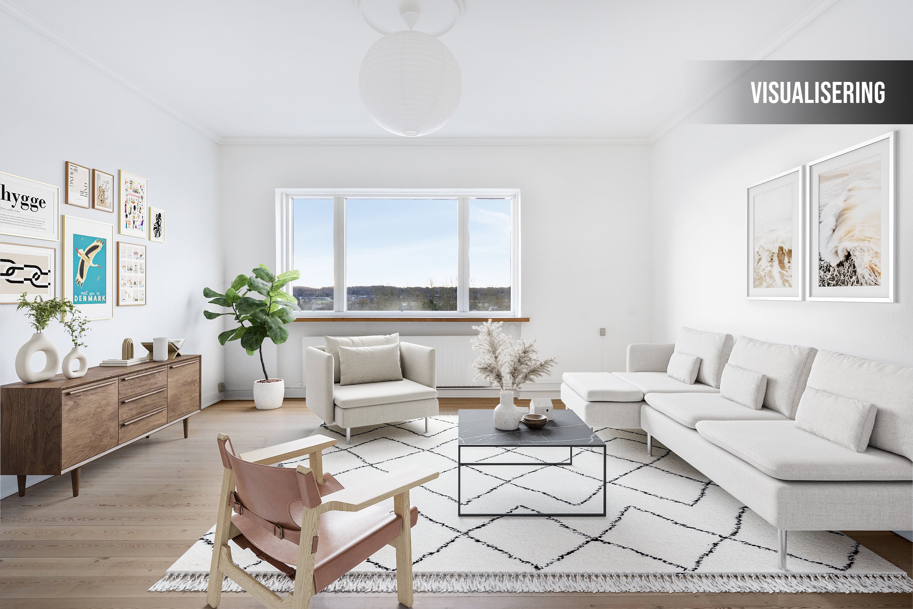 Fremhævet stue billede i fuldskærmstilstand. Billede af Vestergade 68, 4. tv., 8900 Randers C