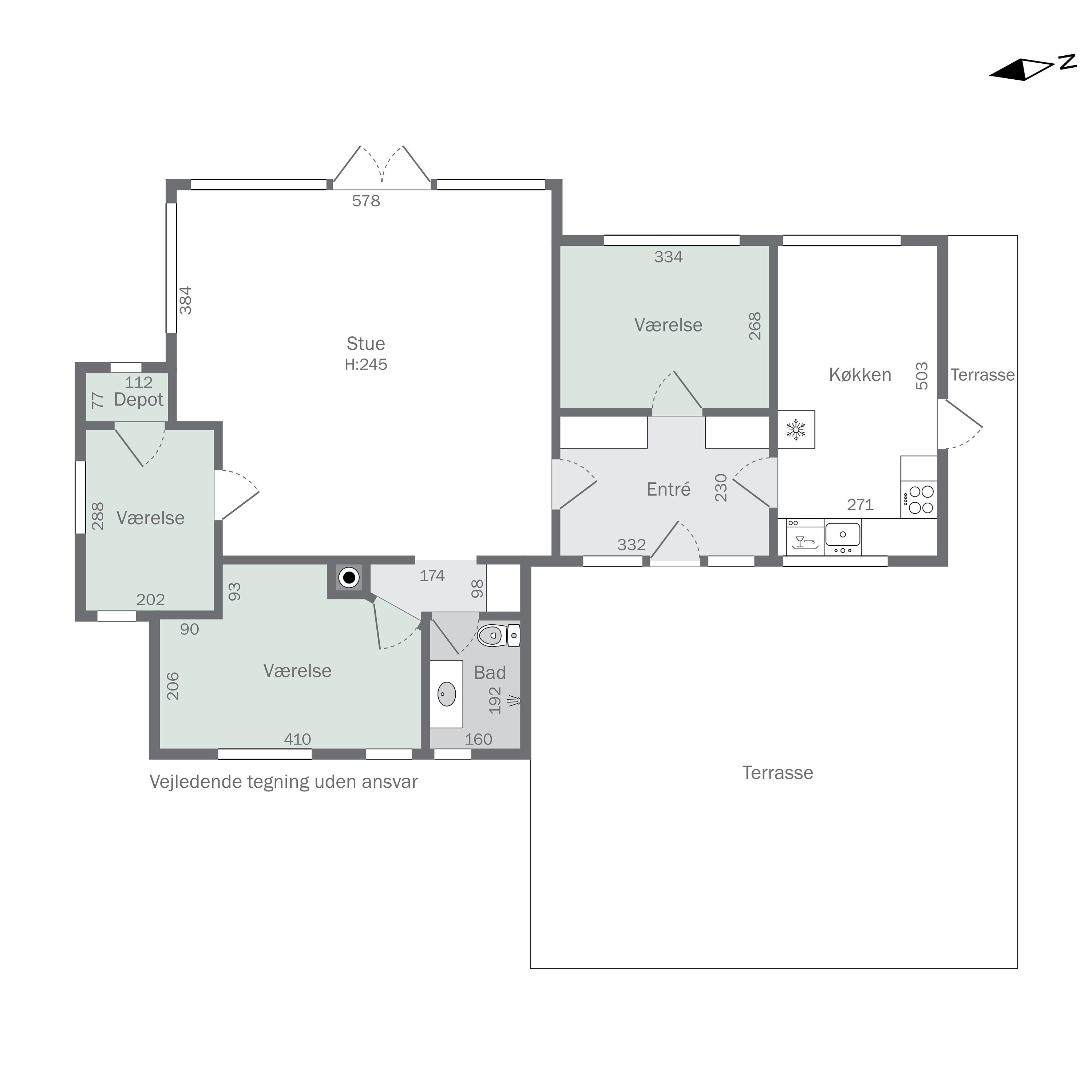 Plantegninger billede af Solvænget 11, 4581 Rørvig