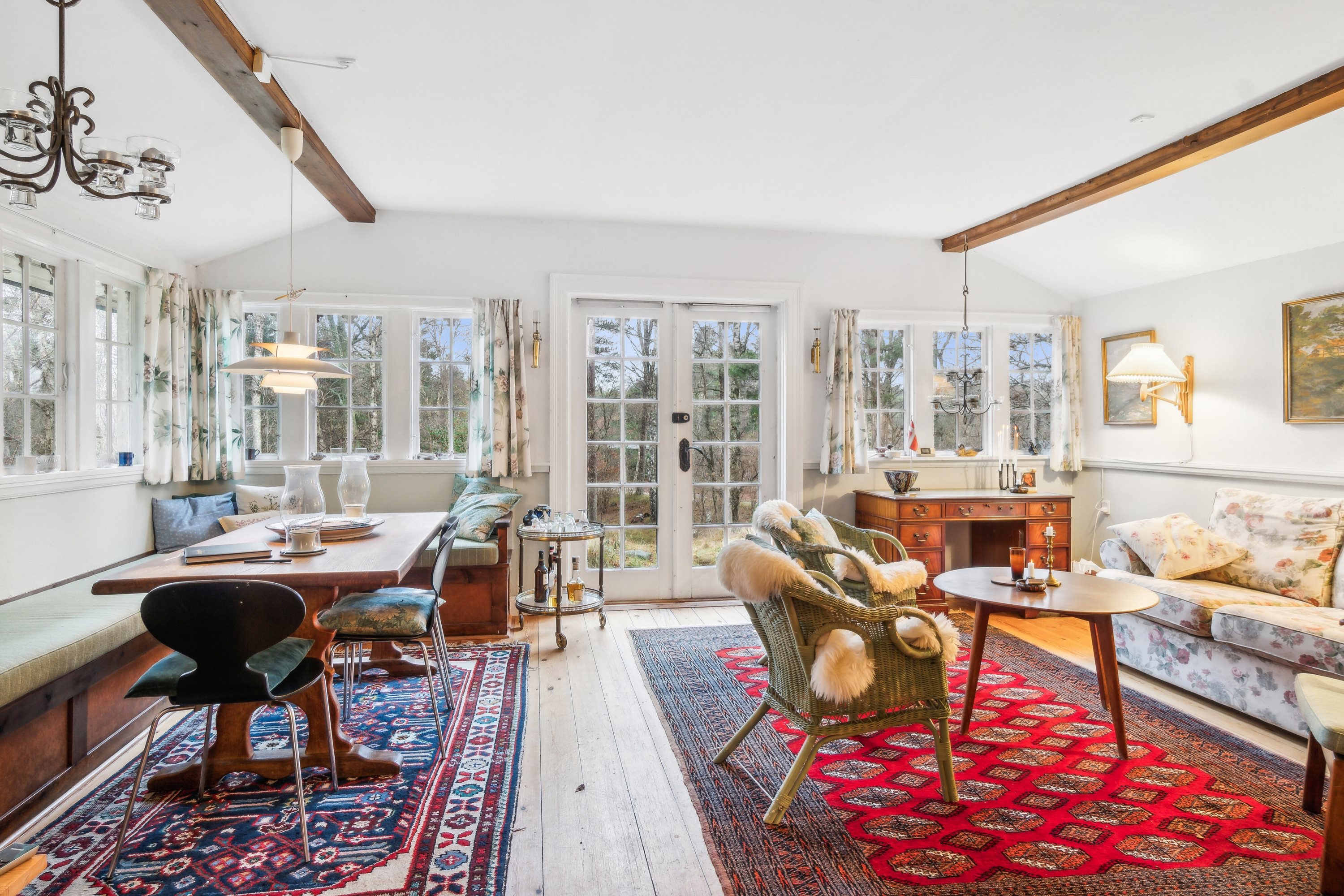 Fremhævet spisestue billede i fuldskærmstilstand. Billede af Solvænget 11, 4581 Rørvig