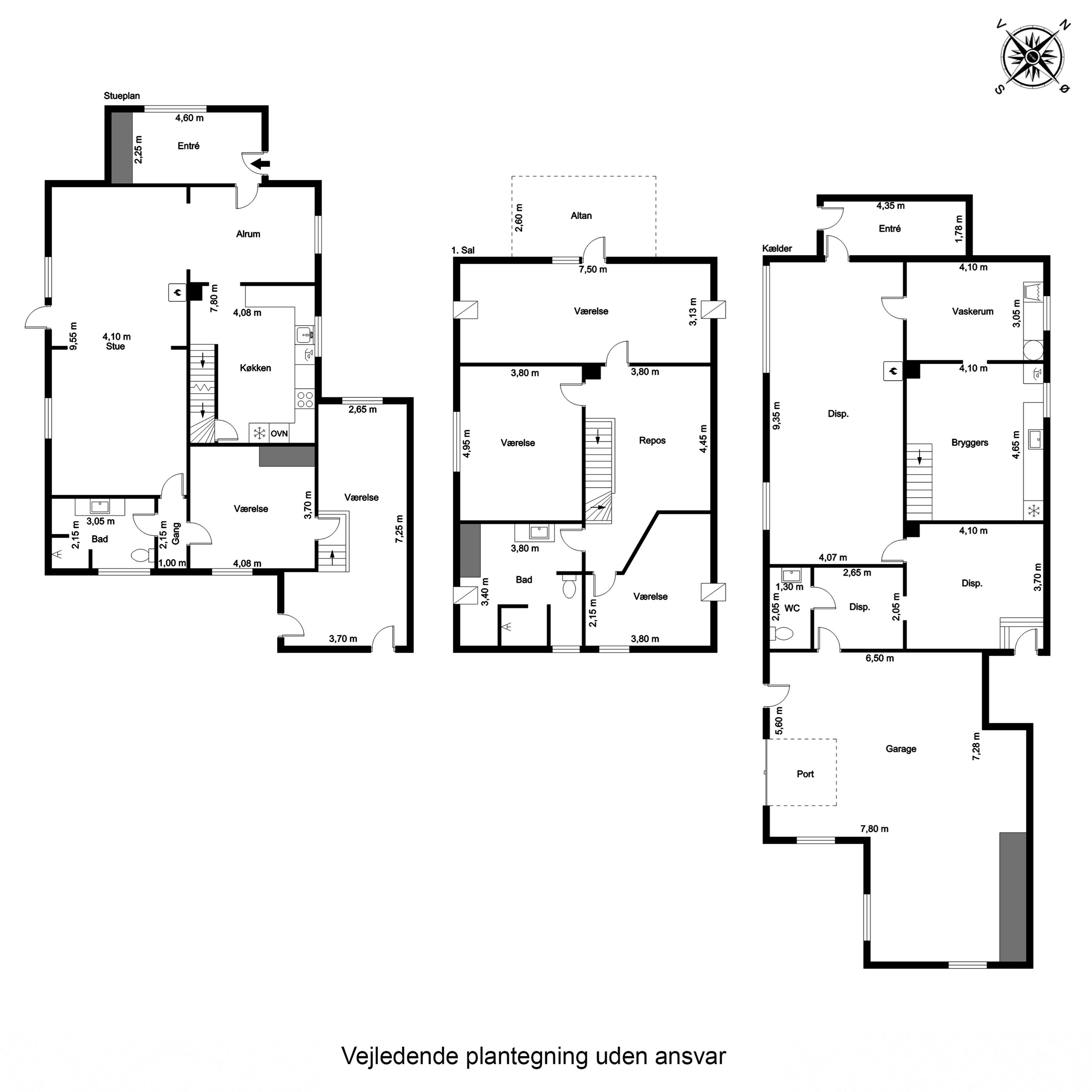 Plantegninger billede af Kirkevej 27, Tommerup St, 5690 Tommerup