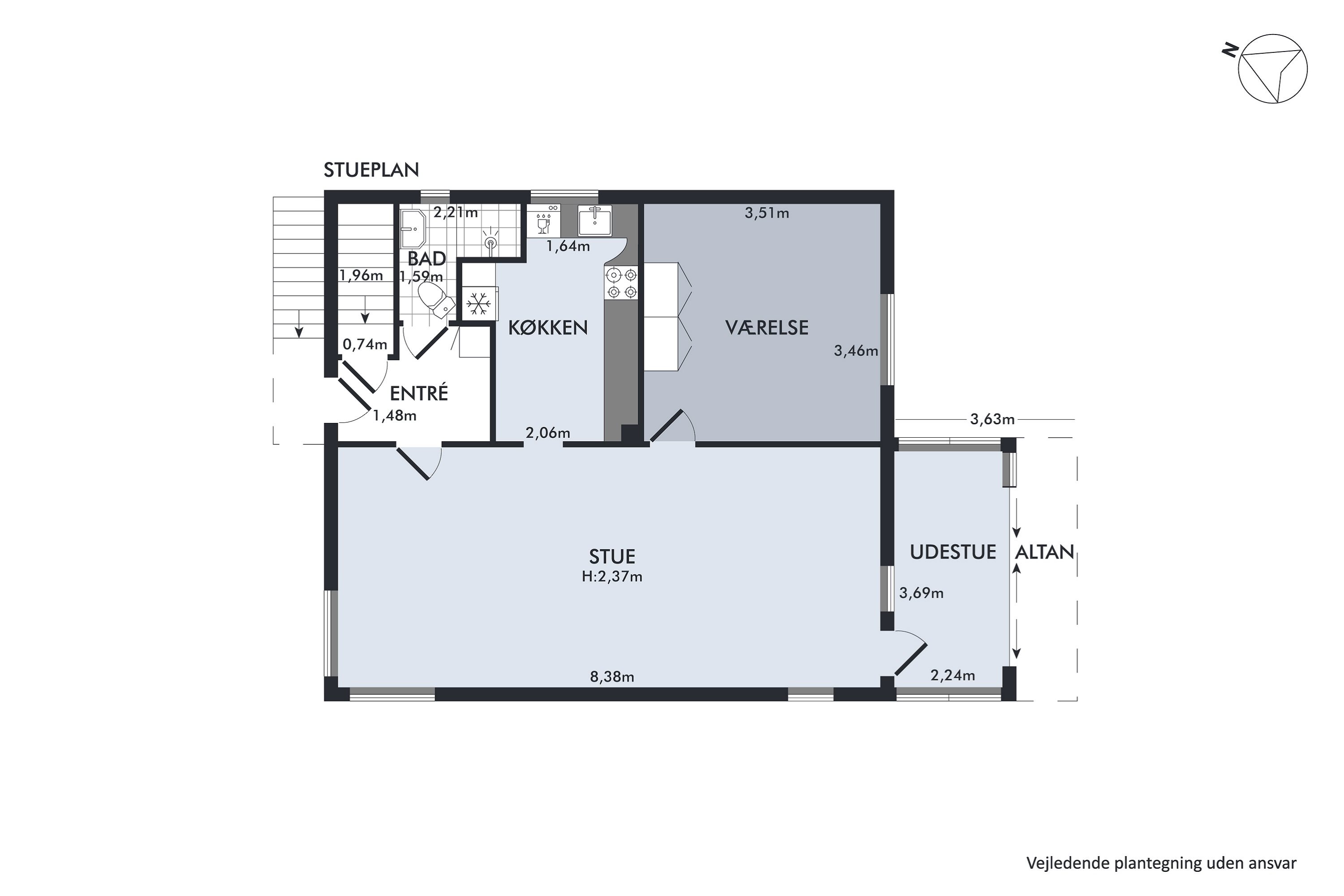 Plantegninger billede af Gl. Viborgvej 413, Ålum, 8920 Randers NV