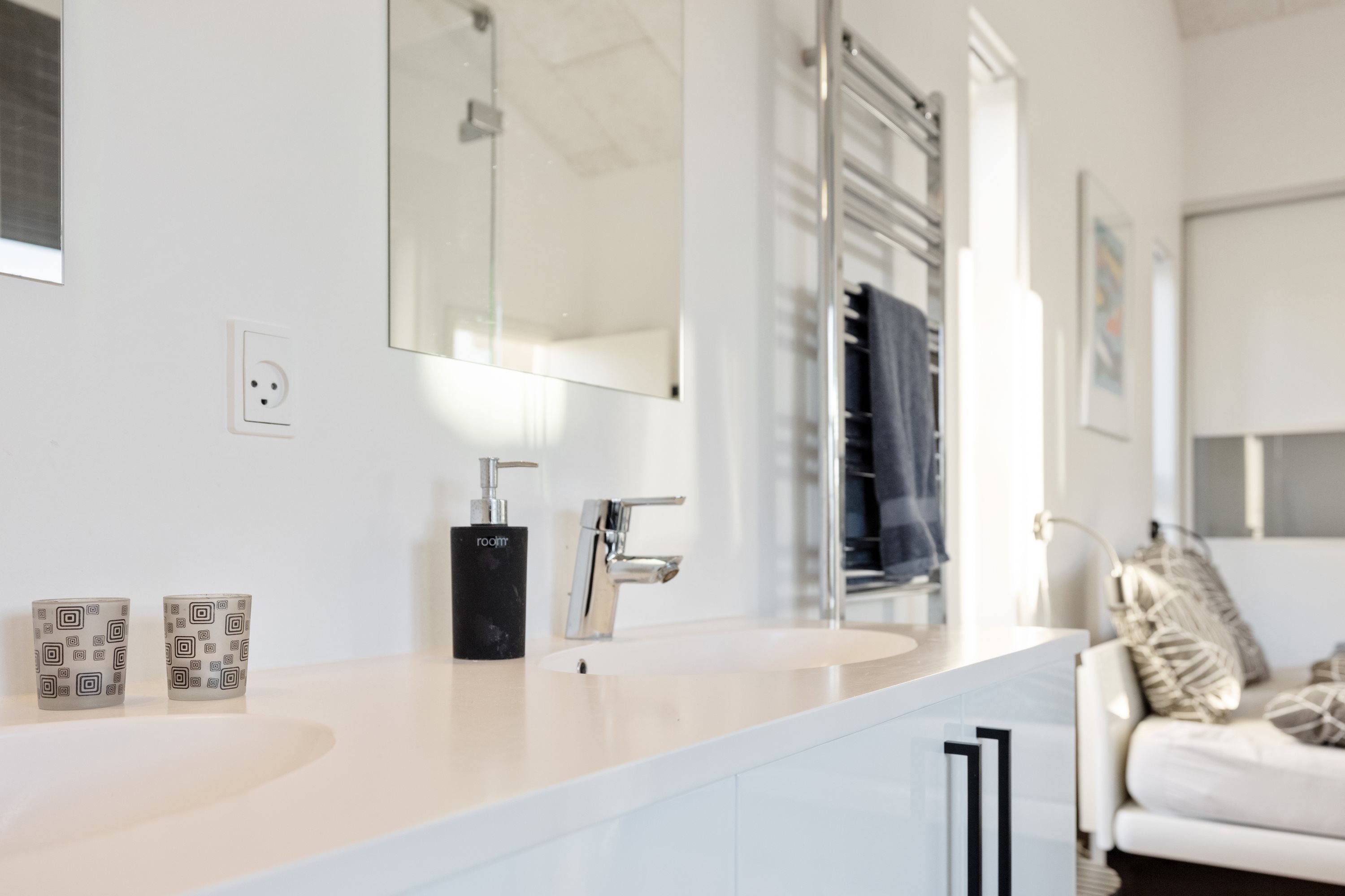 Fremhævet badeværelse billede i fuldskærmstilstand. Billede af Lindeparken 14, 8410 Rønde