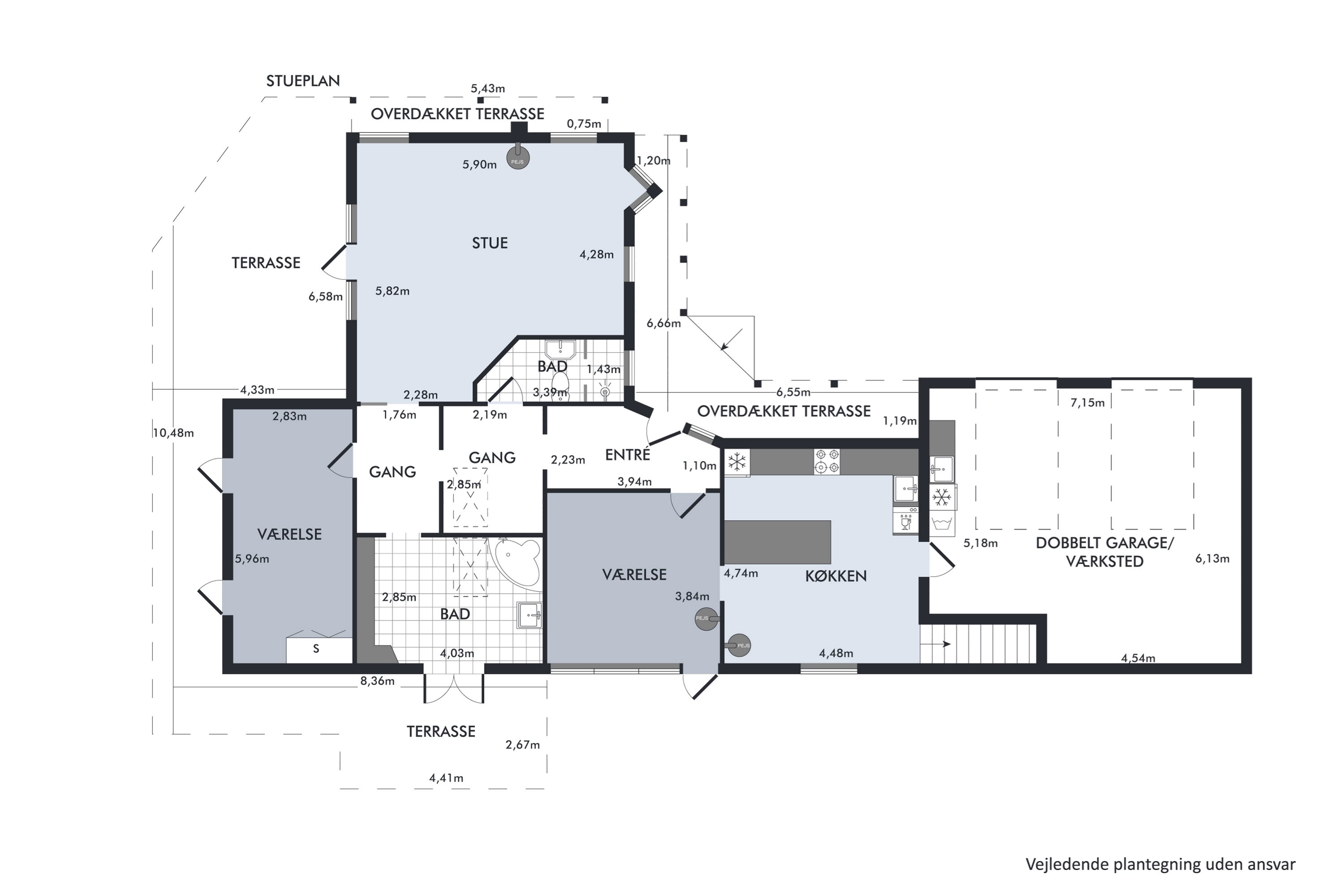 Plantegninger billede af Læstenvej 6, Nørbæk, 8990 Fårup