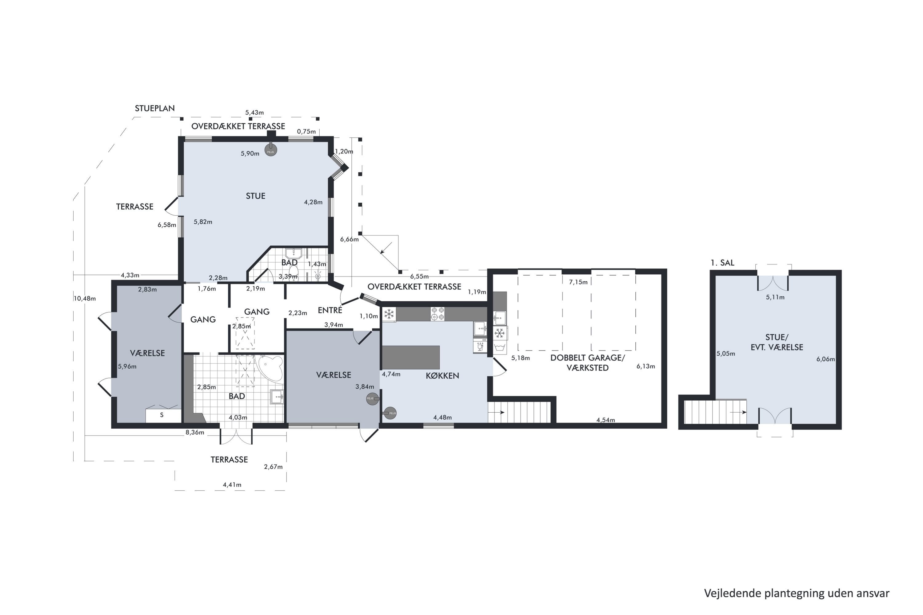 Plantegninger billede af Læstenvej 6, Nørbæk, 8990 Fårup