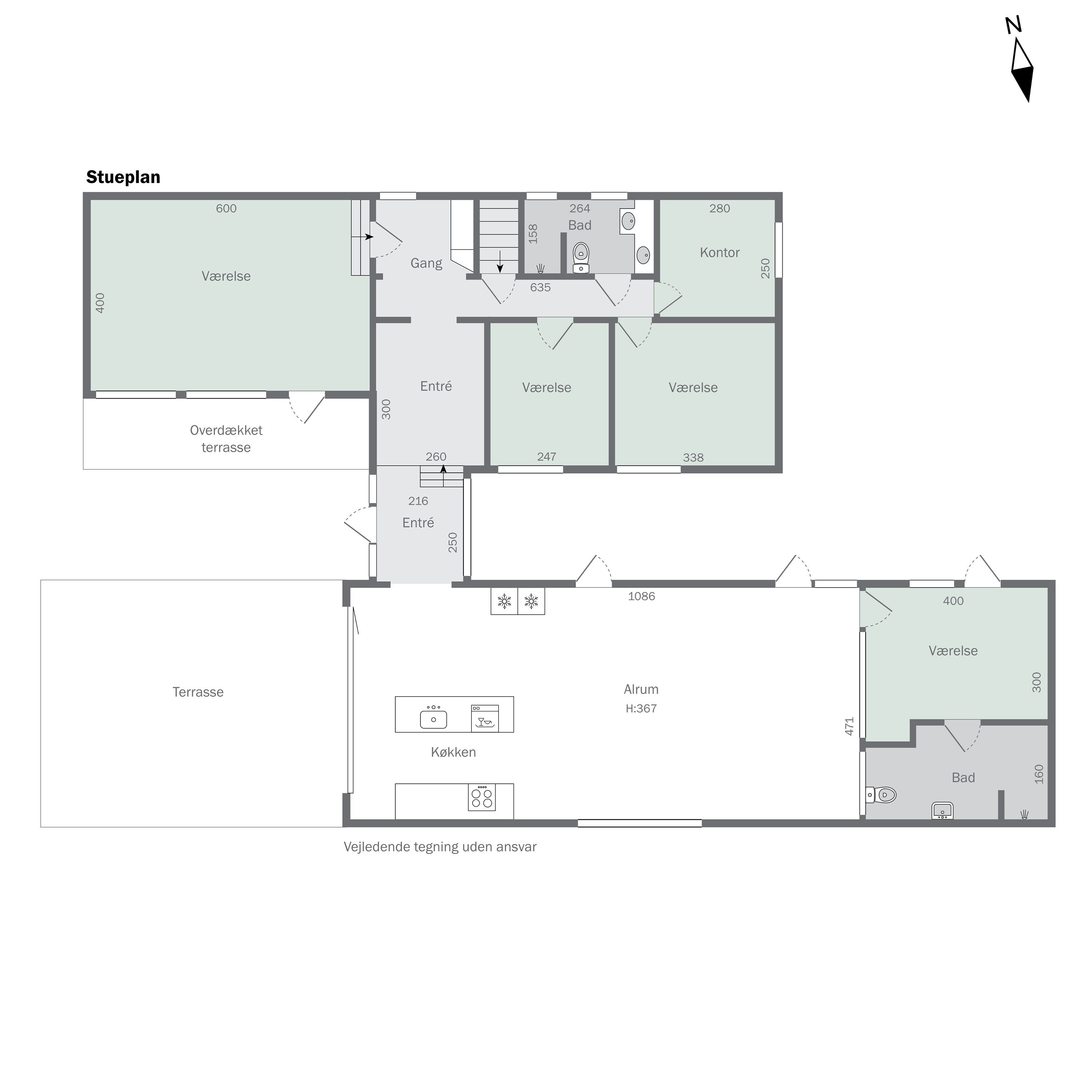 Plantegninger billede af Borrekrattet 4, 2800 Kongens Lyngby