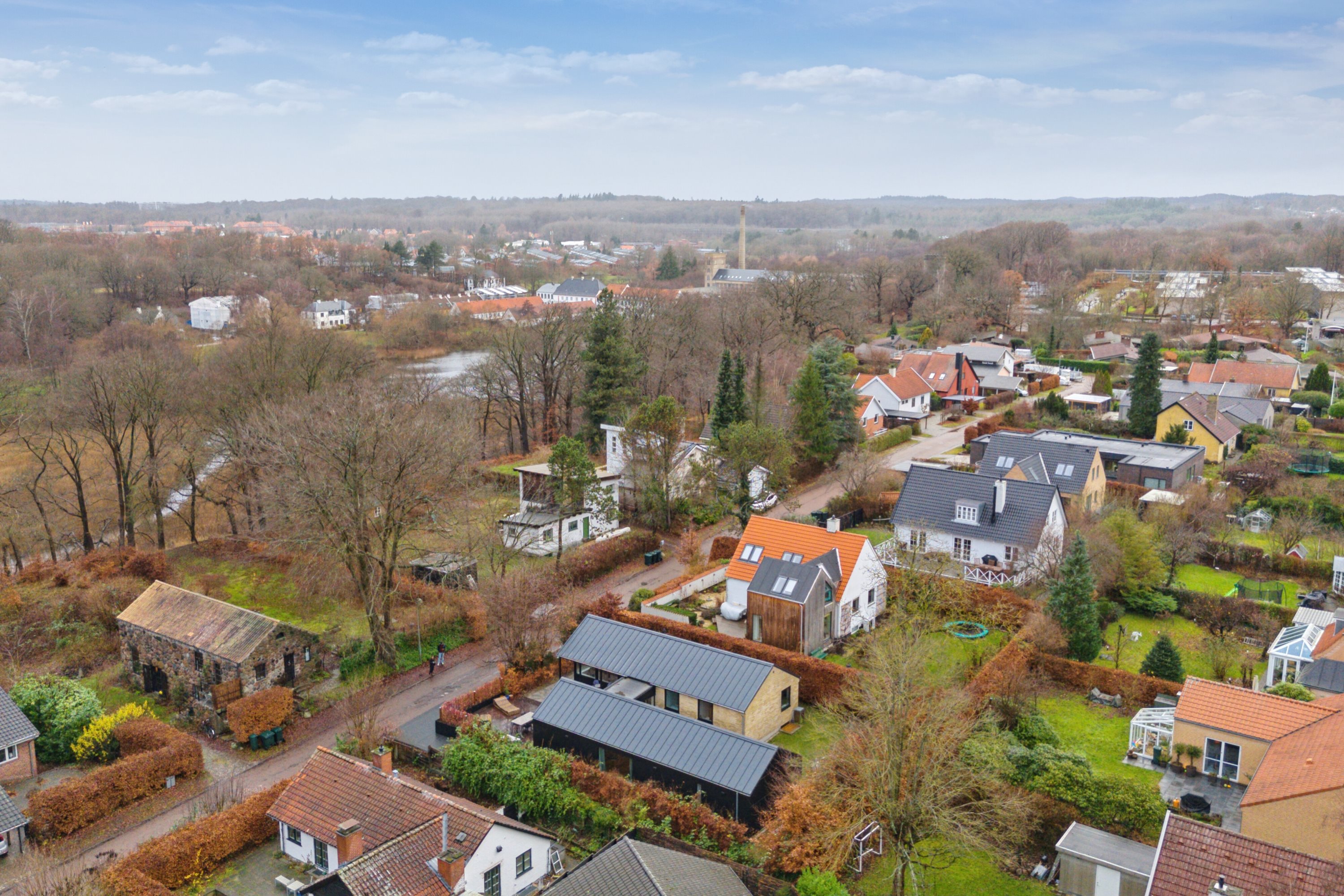 Fremhævet luftfoto billede i fuldskærmstilstand. Billede af Borrekrattet 4, 2800 Kongens Lyngby