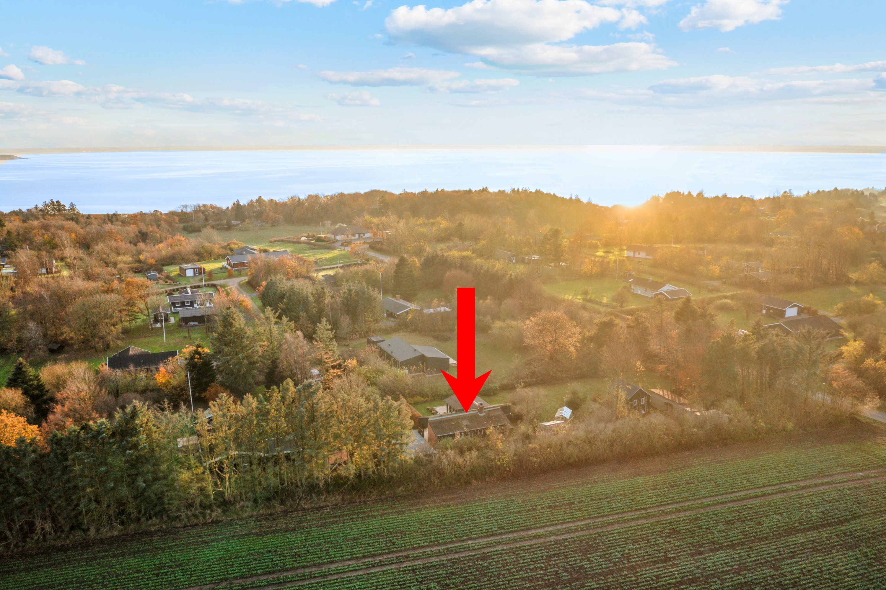 Miniaturebillede 2: luftfoto. Billede af Klitrosevej 7, Hostrup, 7860 Spøttrup