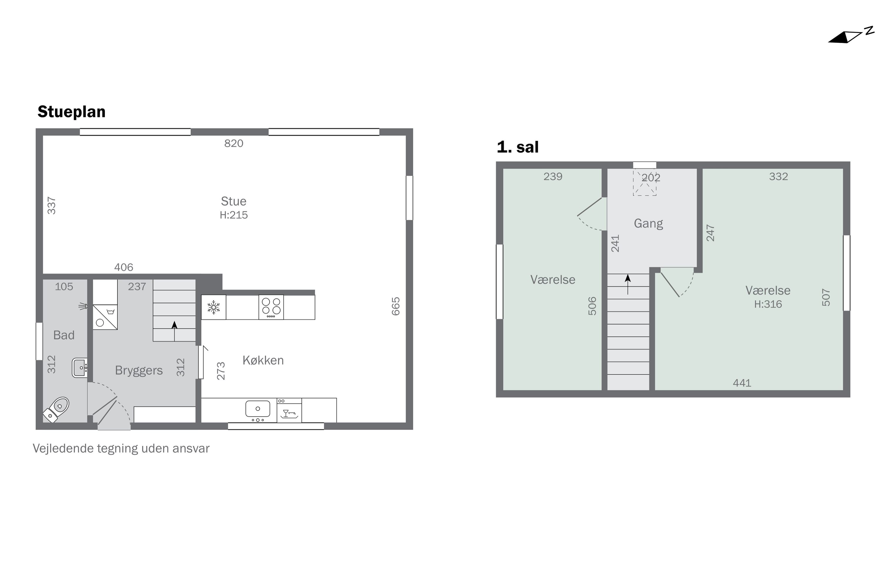 Plantegninger billede af Ranselvej 26, Nors, 7700 Thisted