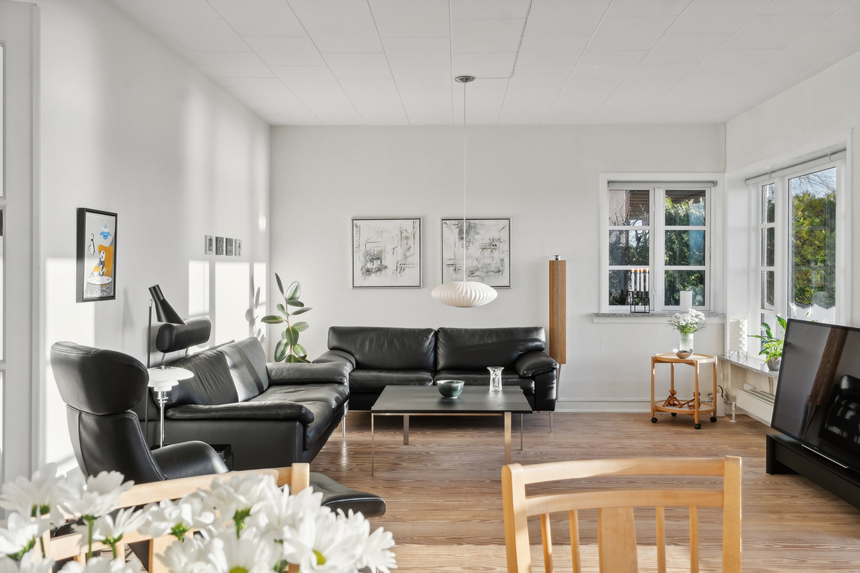 Fremhævet stue billede i fuldskærmstilstand. Billede af Sætting Strandvej 32, 5700 Svendborg