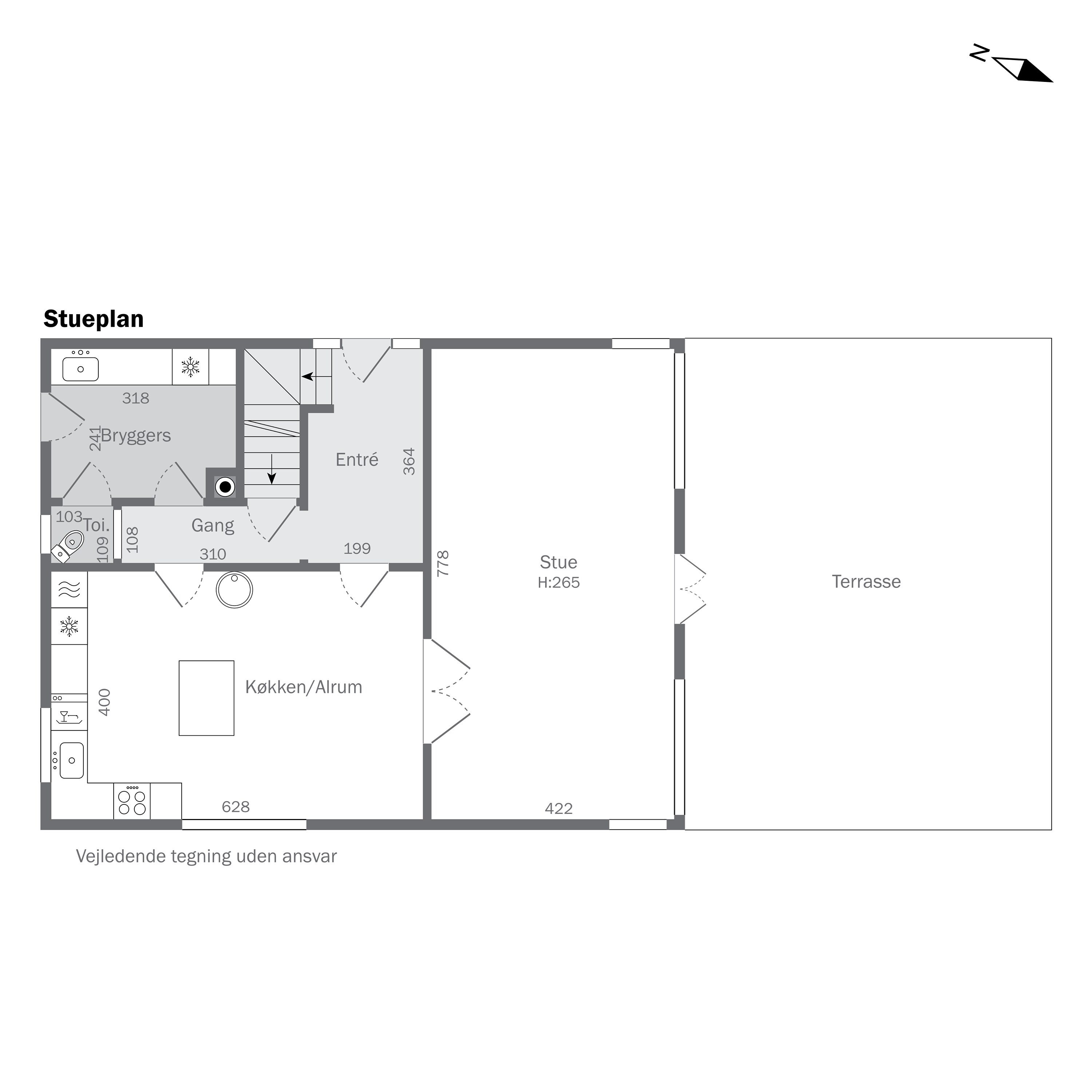 Plantegninger billede af Sætting Strandvej 32, 5700 Svendborg