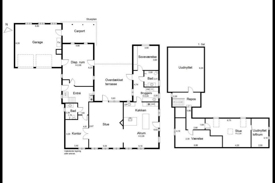 Plantegninger billede af Esbjergvej 26, 6600 Vejen