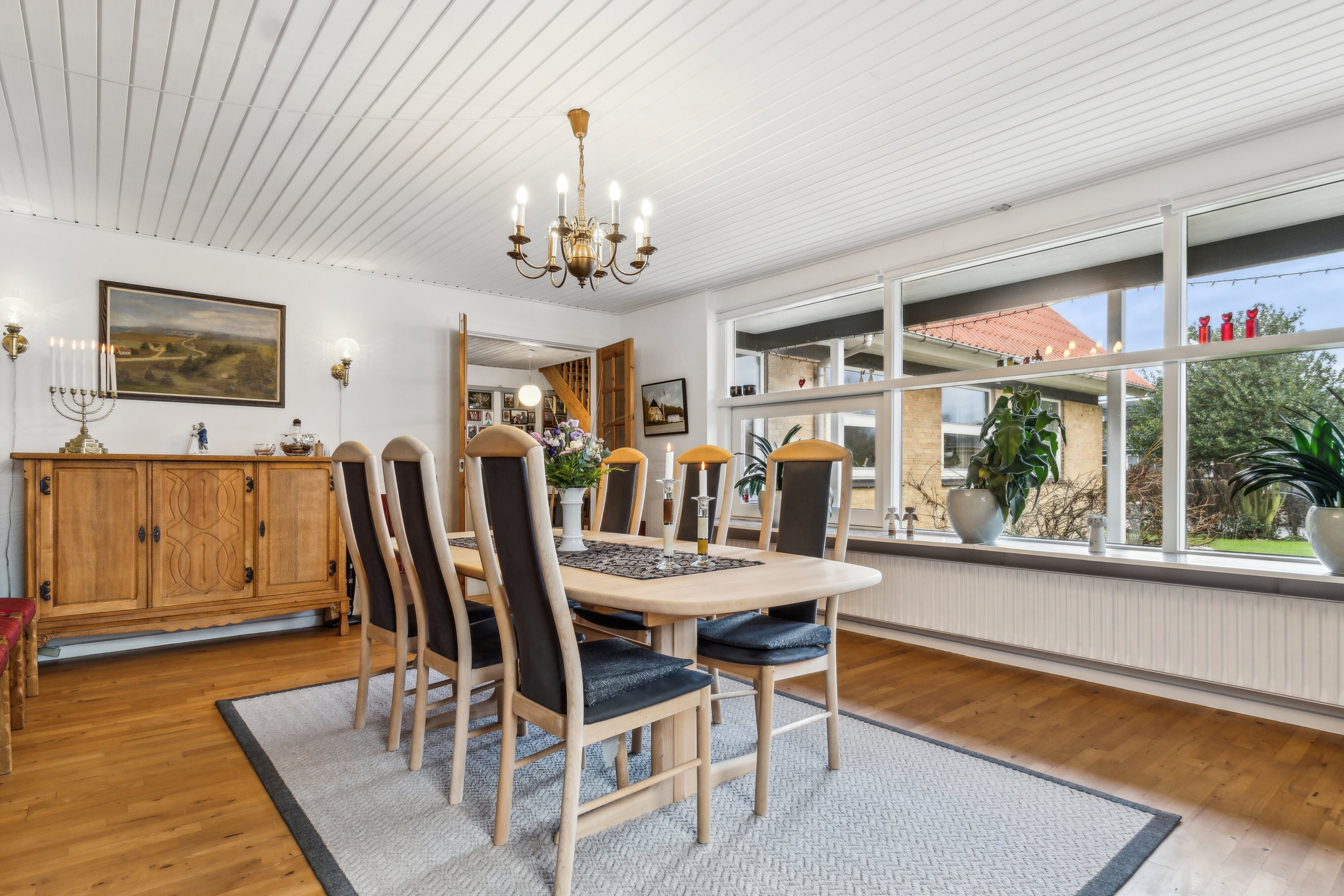 Fremhævet spisestue billede i fuldskærmstilstand. Billede af Vænget 11, Lørslev, 9800 Hjørring