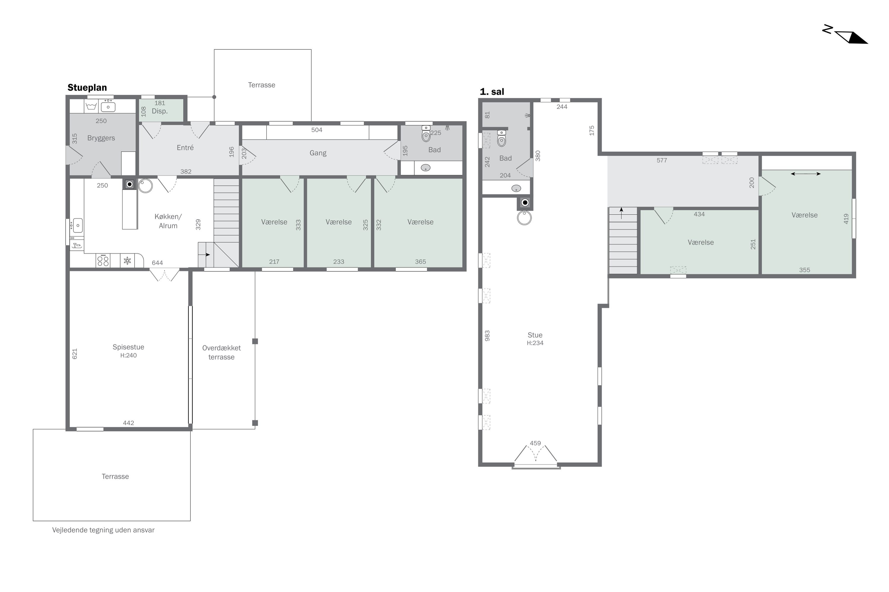 Plantegninger billede af Vænget 11, Lørslev, 9800 Hjørring