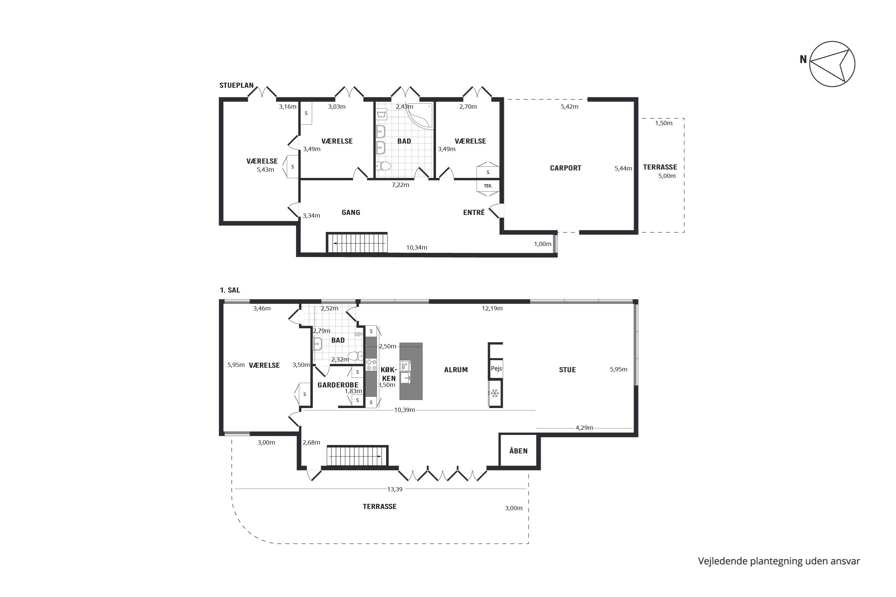 Plantegninger billede af Atlasvej 19B, Dråby, 8400 Ebeltoft