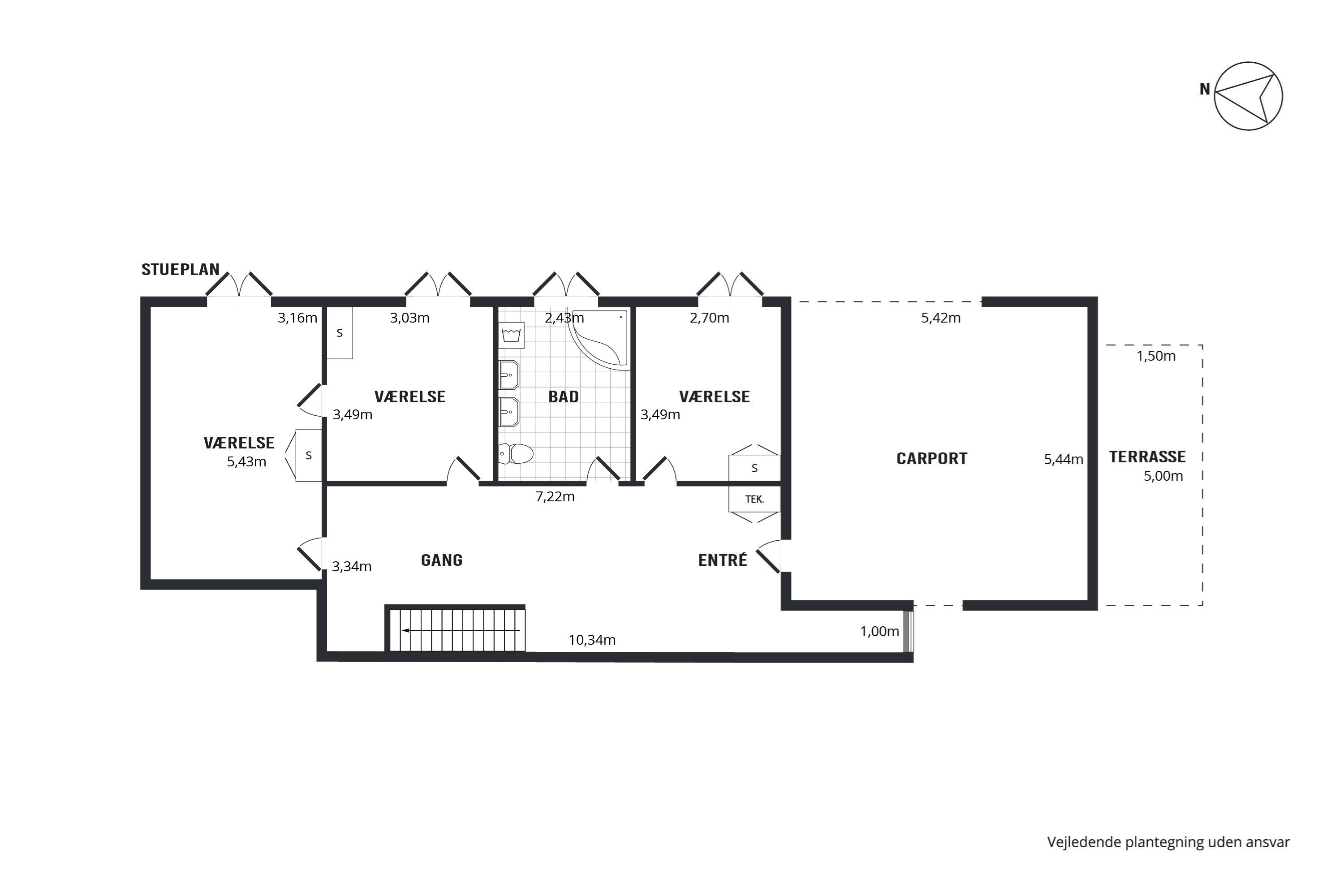 Plantegninger billede af Atlasvej 19B, Dråby, 8400 Ebeltoft