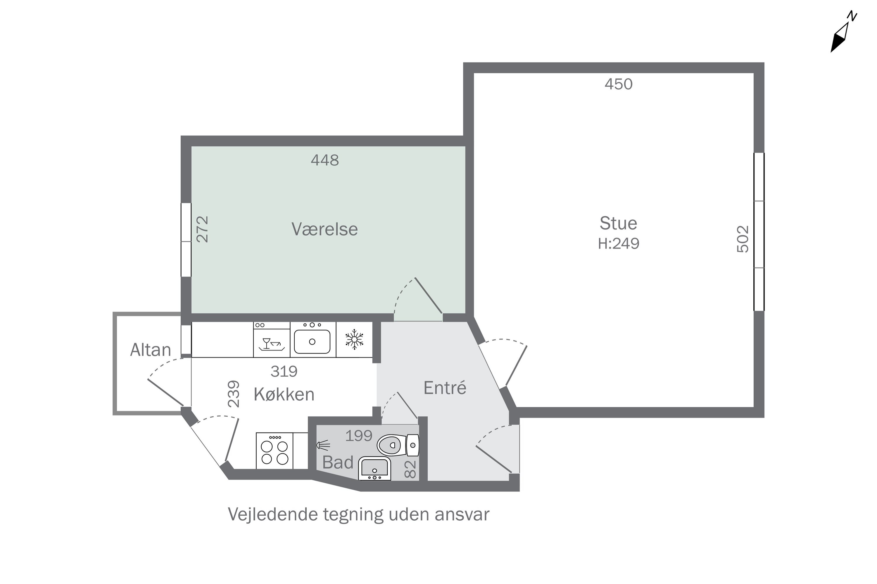 Plantegninger billede af Schacksgade 17, 3. th., 5000 Odense C