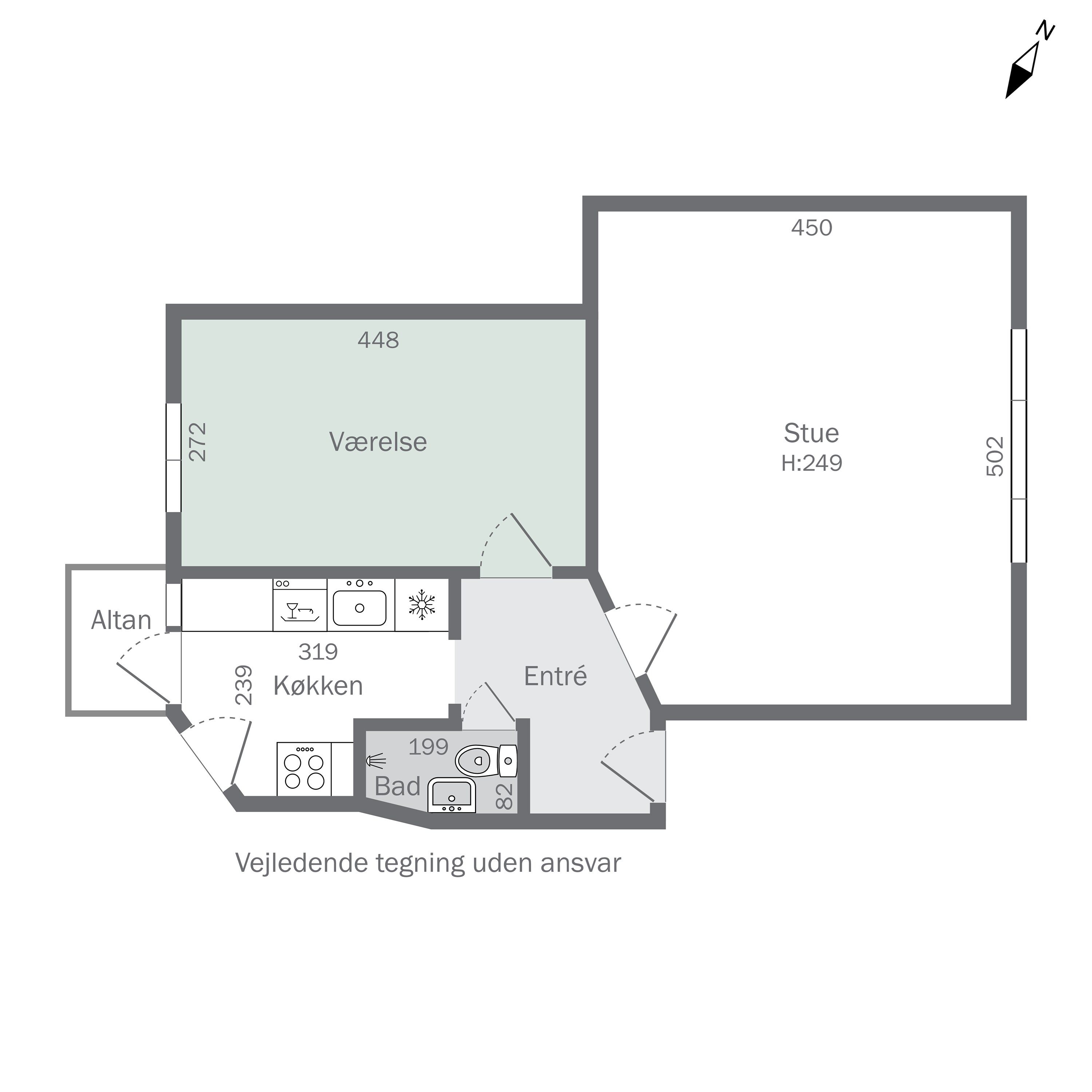 Plantegninger billede af Schacksgade 17, 3. th., 5000 Odense C