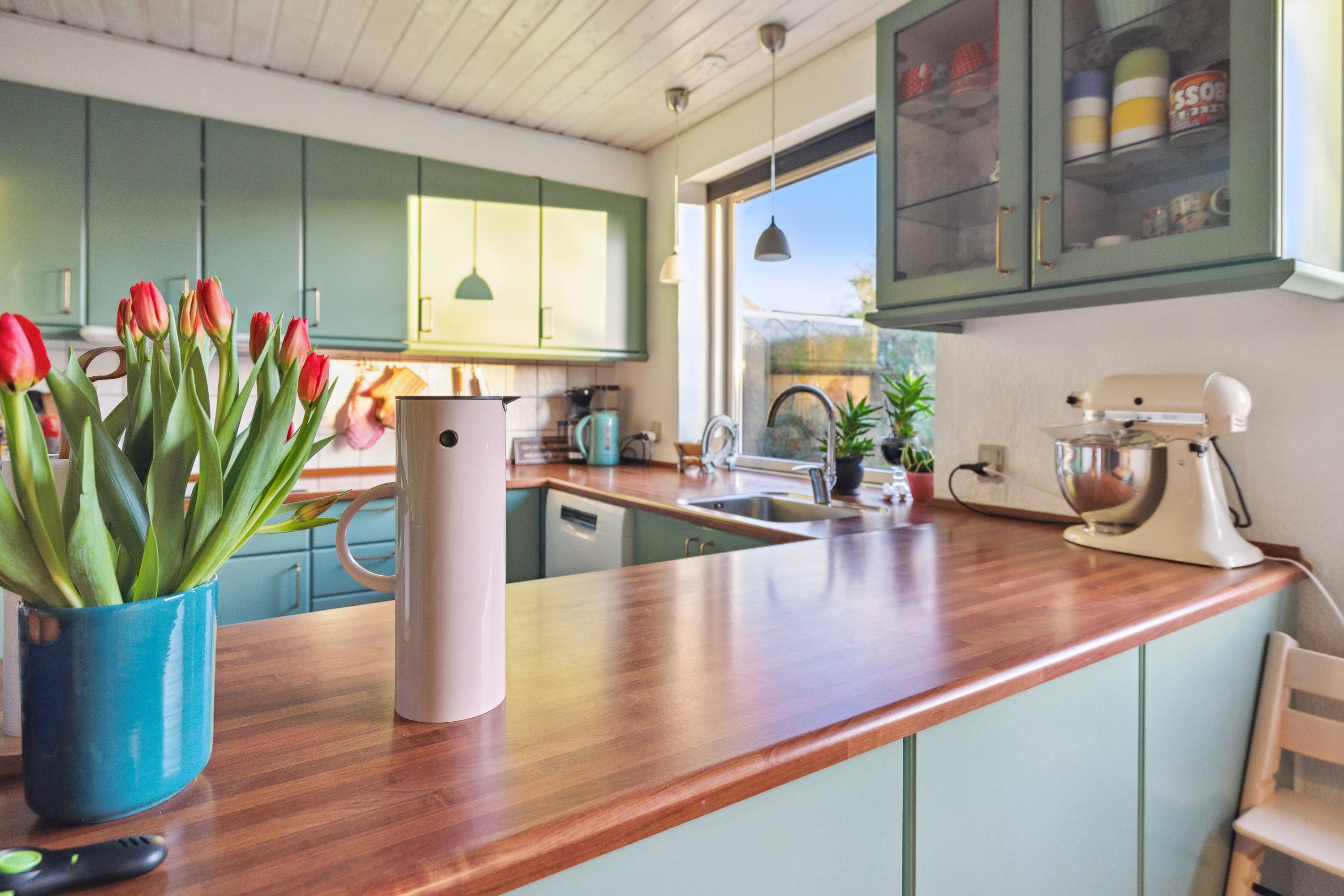 Fremhævet køkken billede i fuldskærmstilstand. Billede af Hulvejen 5, Sparkær, 8800 Viborg