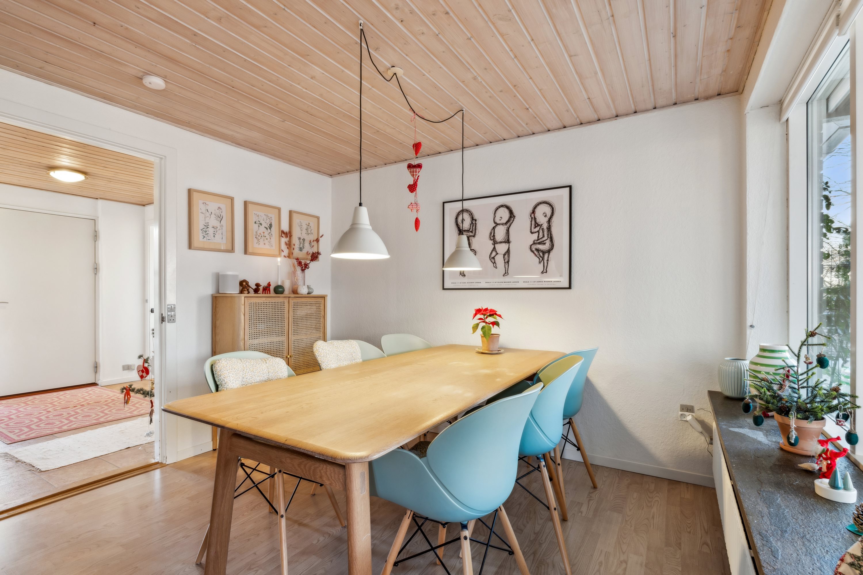 Fremhævet spisestue billede i fuldskærmstilstand. Billede af Hulvejen 5, Sparkær, 8800 Viborg