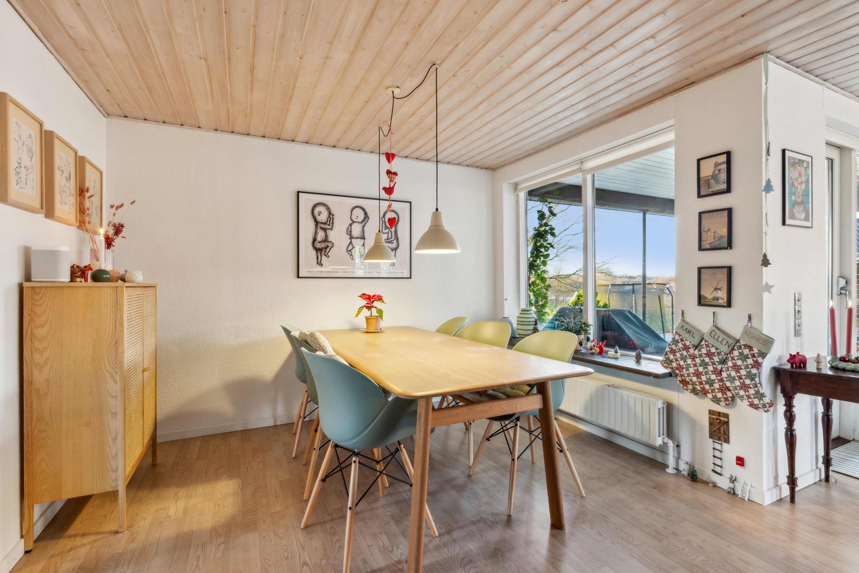 Fremhævet spisestue billede i fuldskærmstilstand. Billede af Hulvejen 5, Sparkær, 8800 Viborg