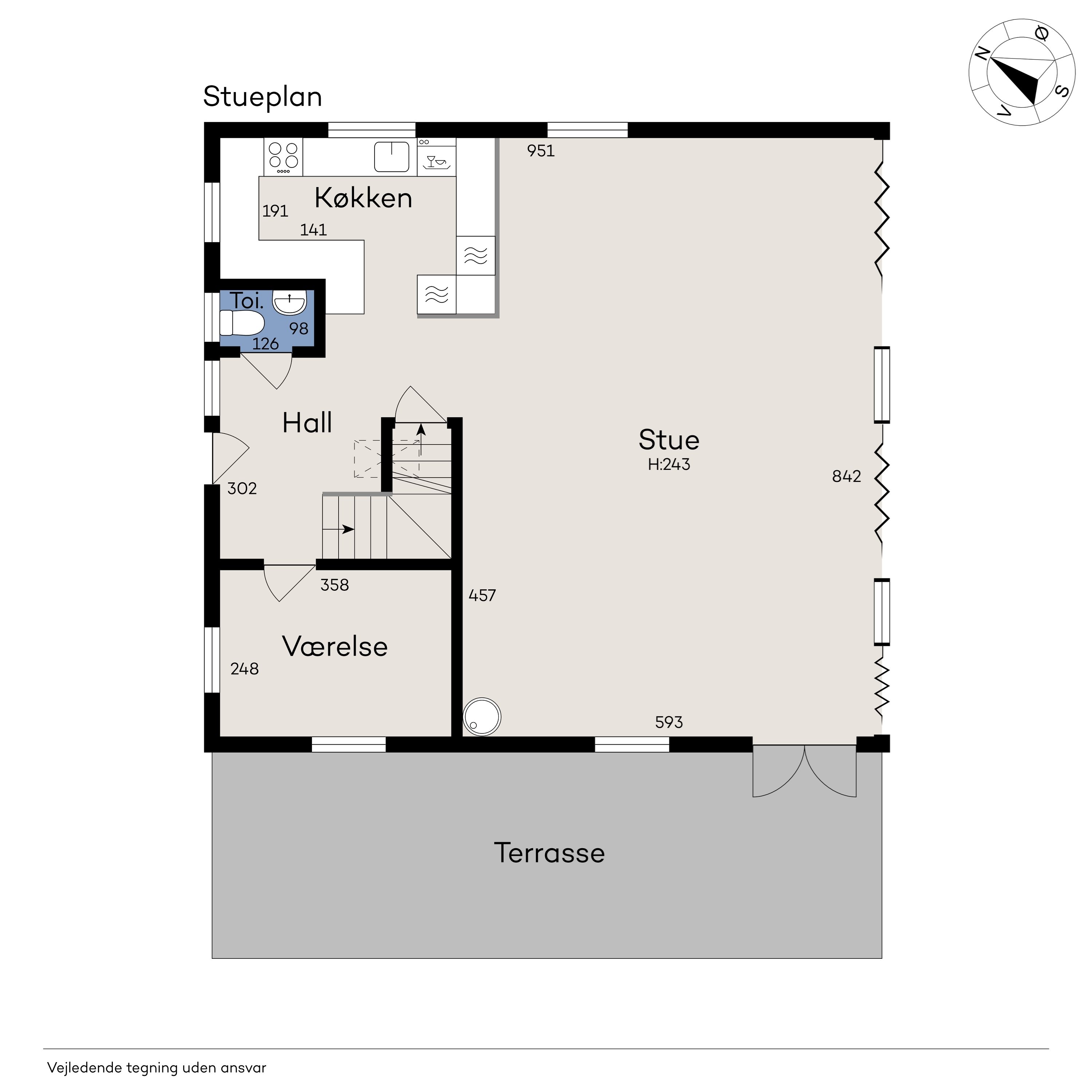 Plantegninger billede af Teglværksvej 8A, 4200 Slagelse