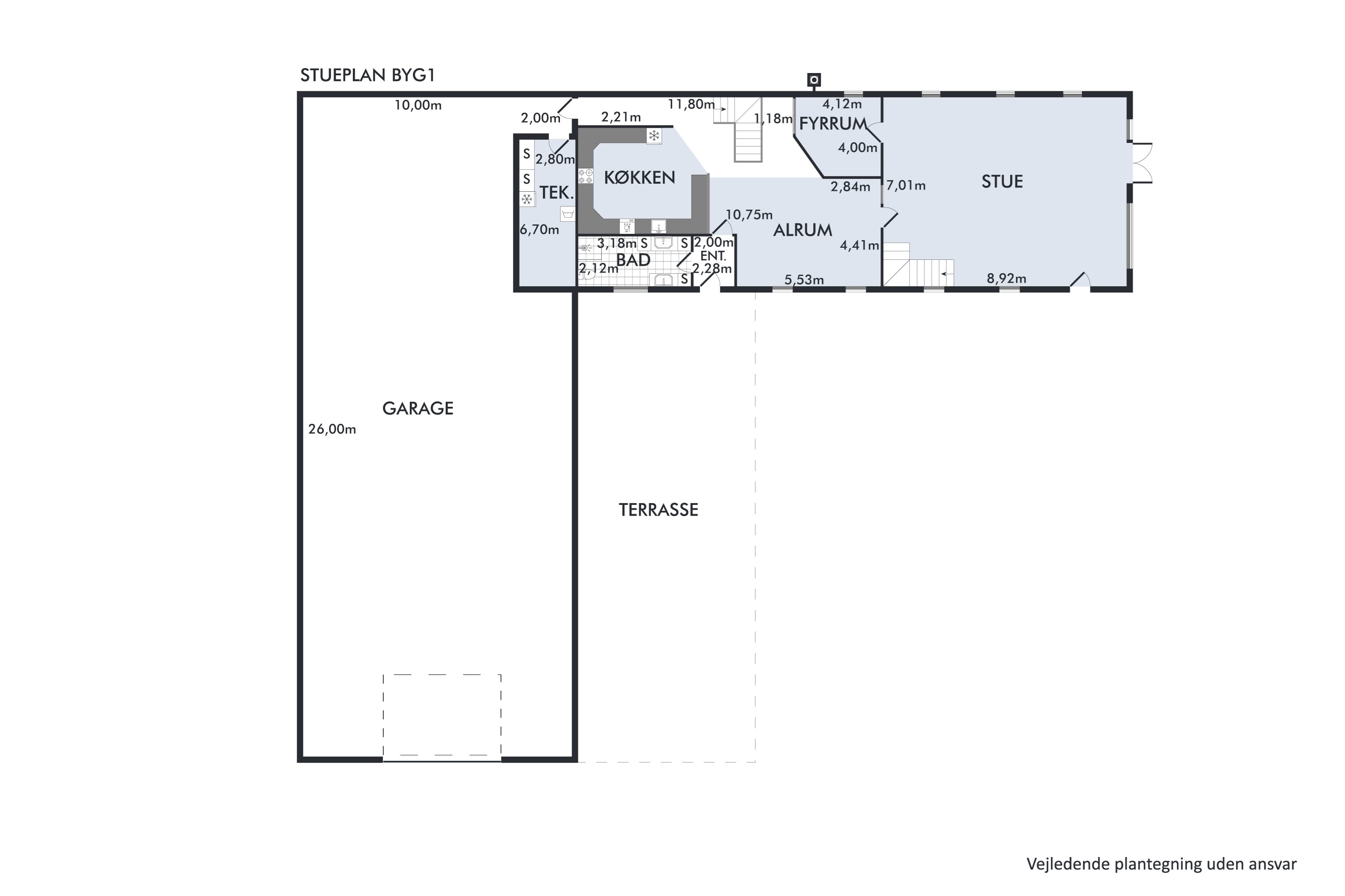 Plantegninger billede af Korreborgvej 53, Vejrum, 8830 Tjele