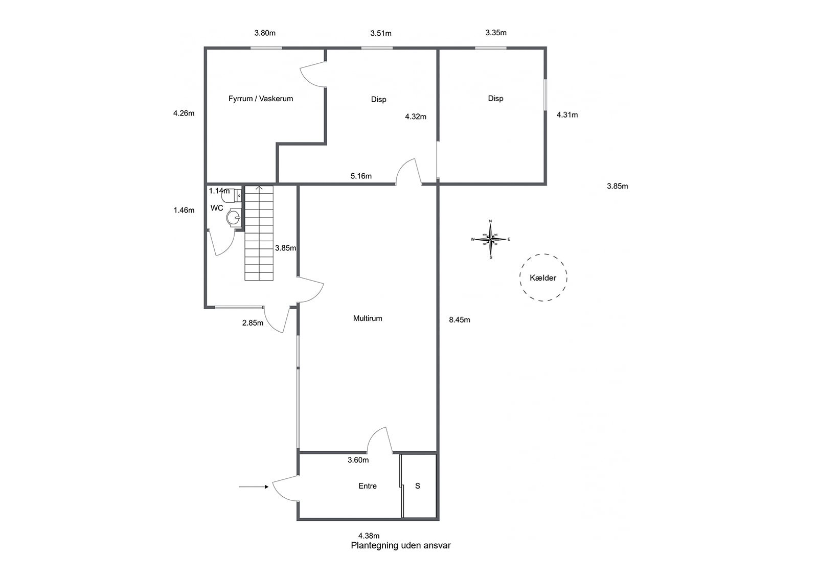 Plantegninger billede af Granbakken 16, Taulov, 7000 Fredericia