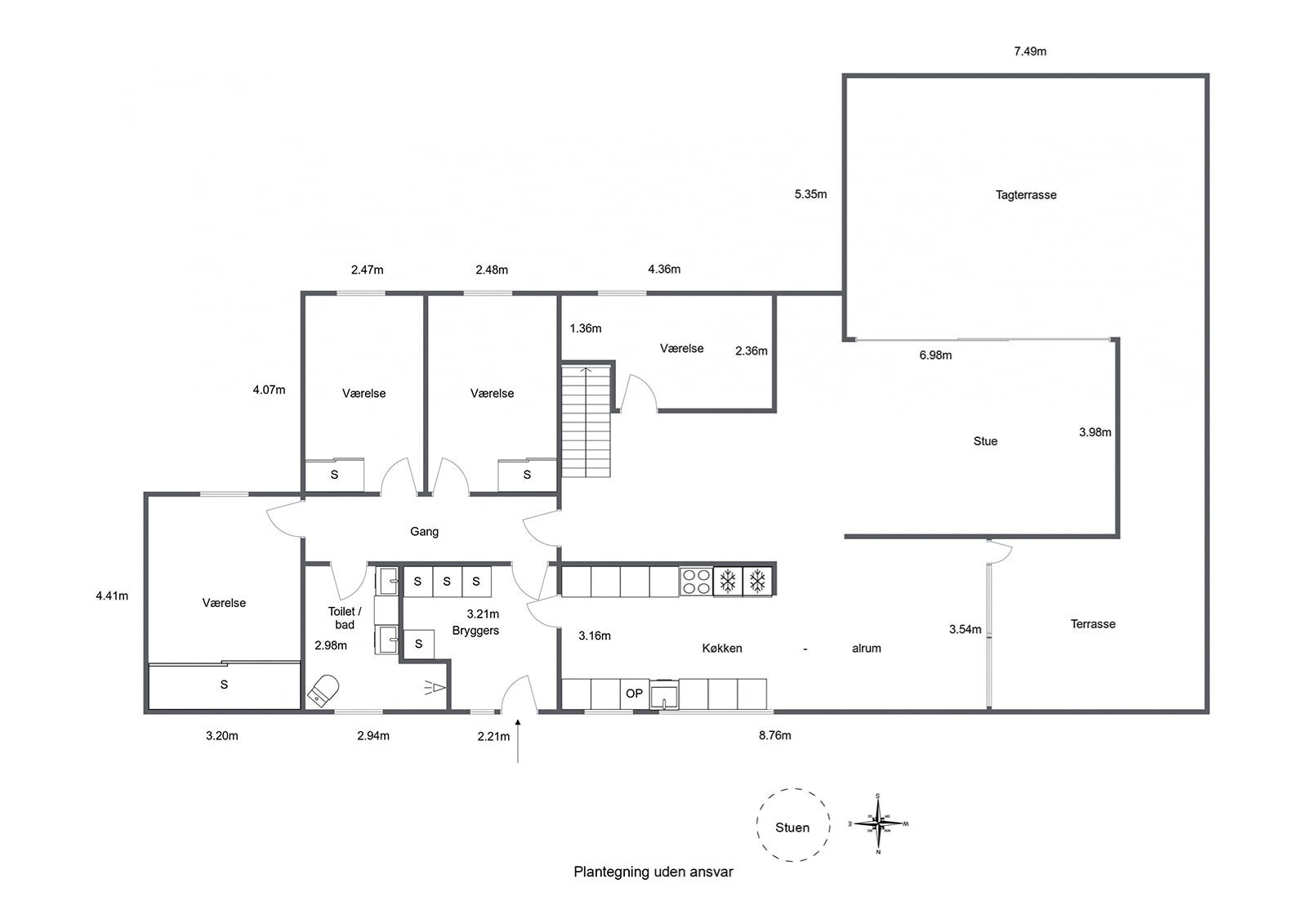 Plantegninger billede af Granbakken 16, Taulov, 7000 Fredericia