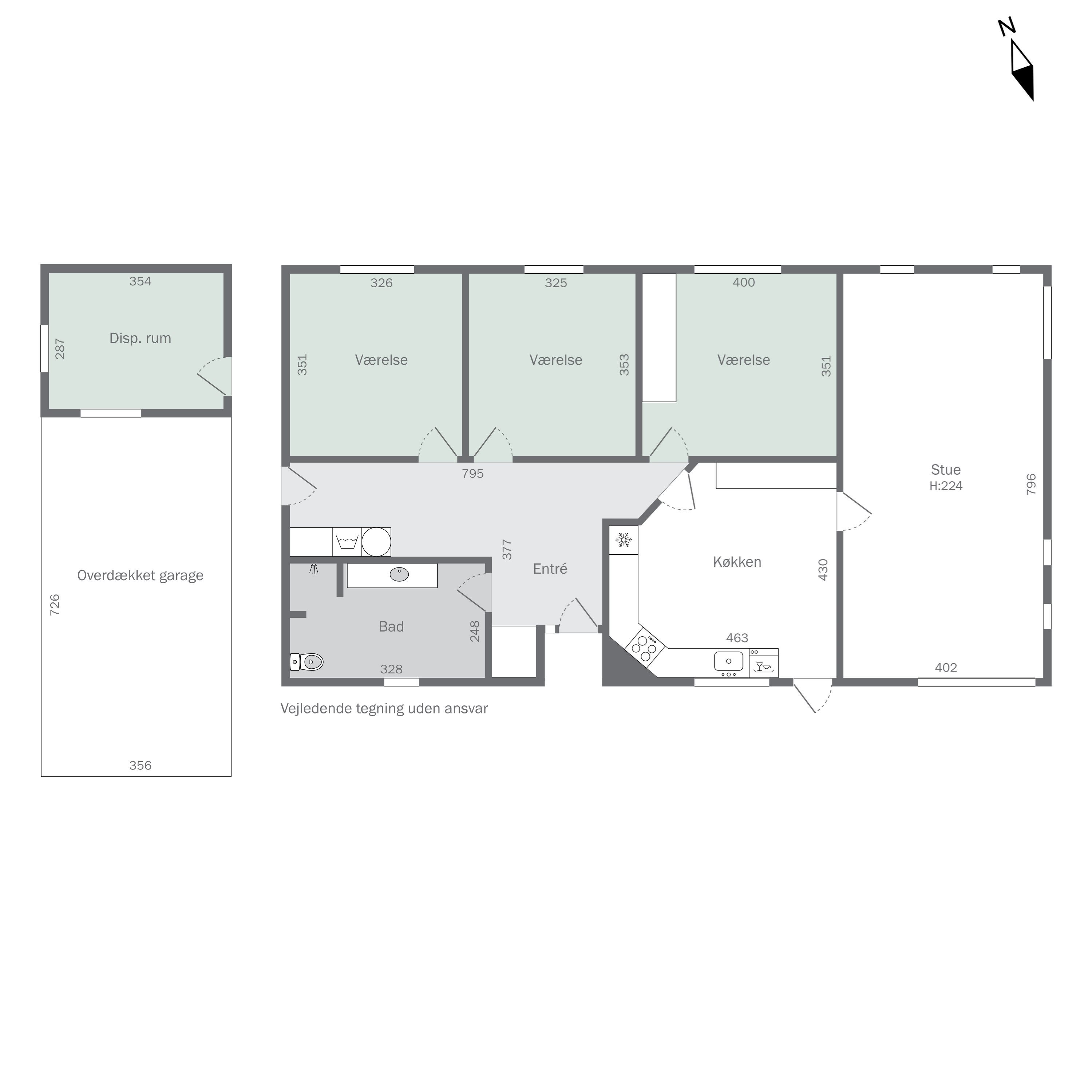 Plantegninger billede af Beerstedvej 11, Beersted, 7752 Snedsted