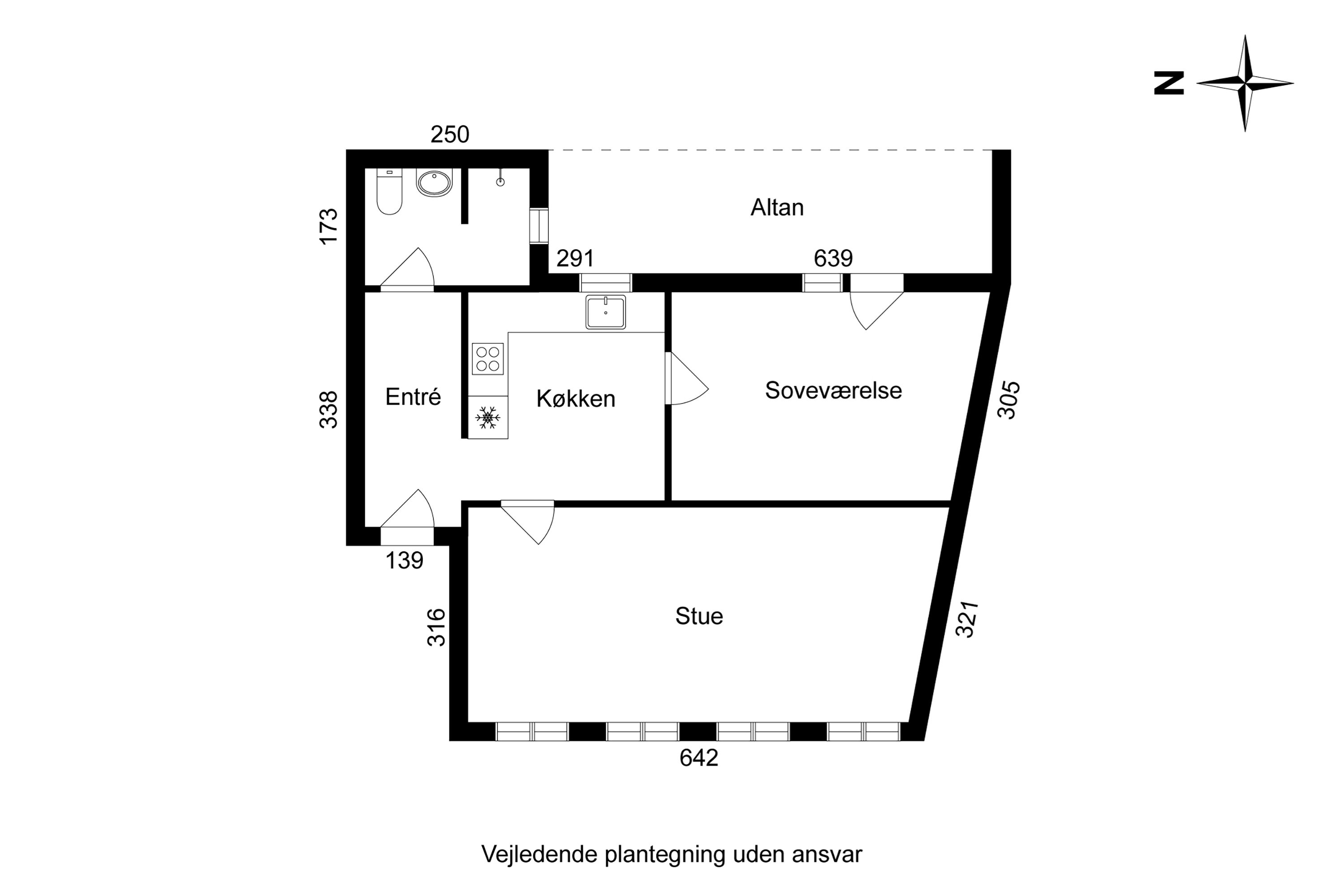 Plantegninger billede af Smedegade 58, 1. th., 8700 Horsens