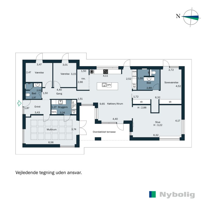 Plantegninger billede af Sandageralle 39, 8300 Odder