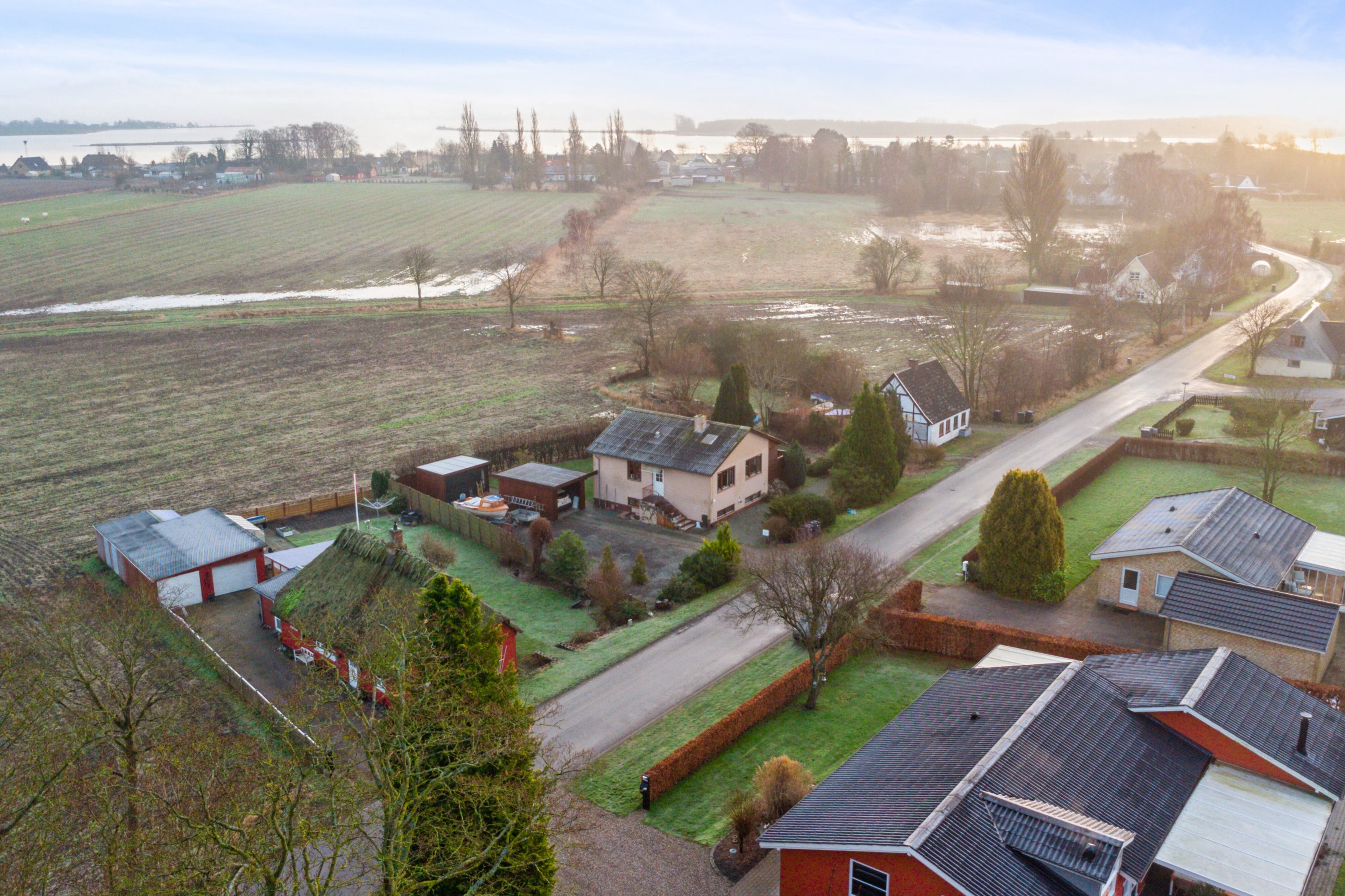 Miniaturebillede 1: luftfoto. Billede af Klintebjergvej 128, Østrup, 5450 Otterup