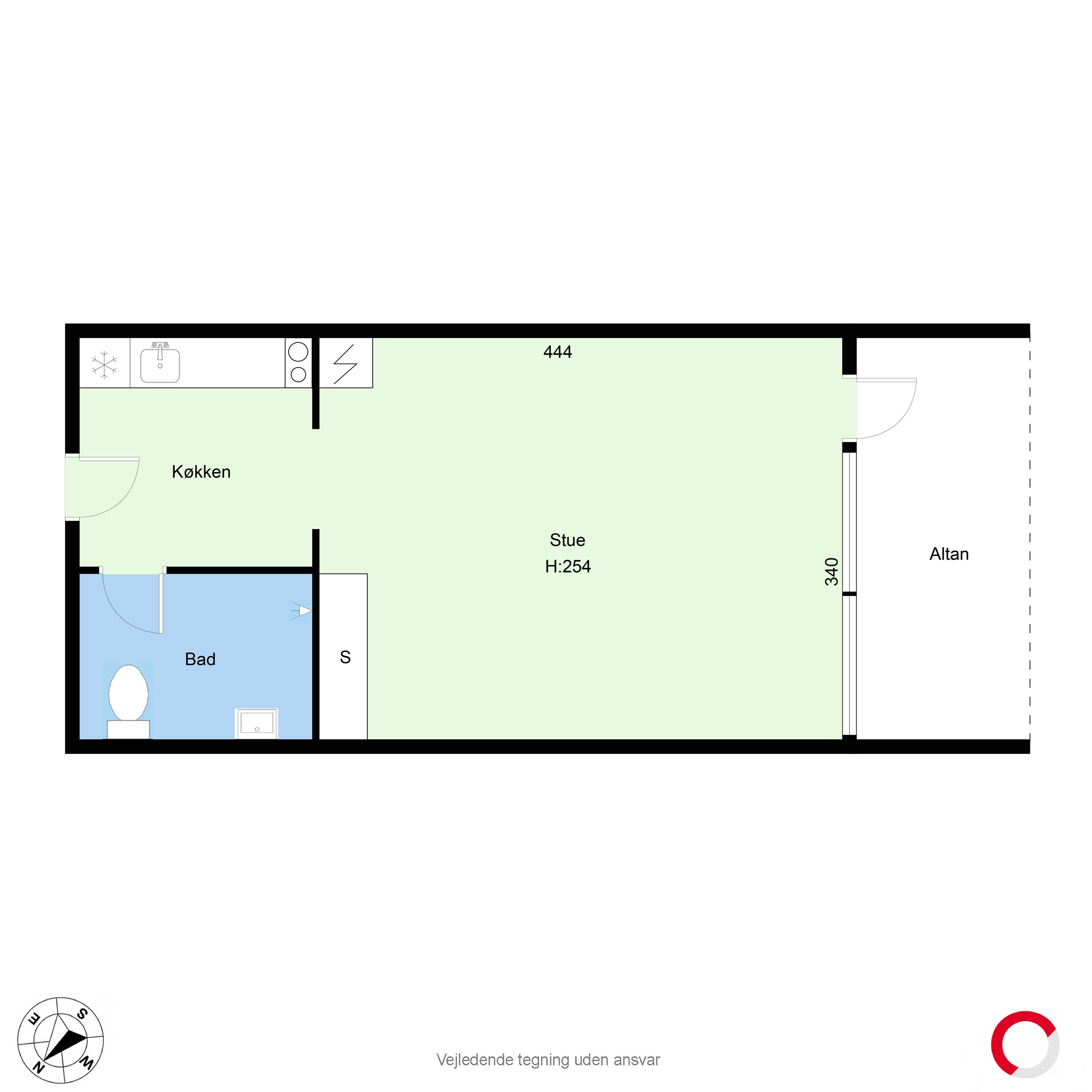 Plantegninger billede af Dr. Holsts Vej 46, 2. 213., 8230 Åbyhøj