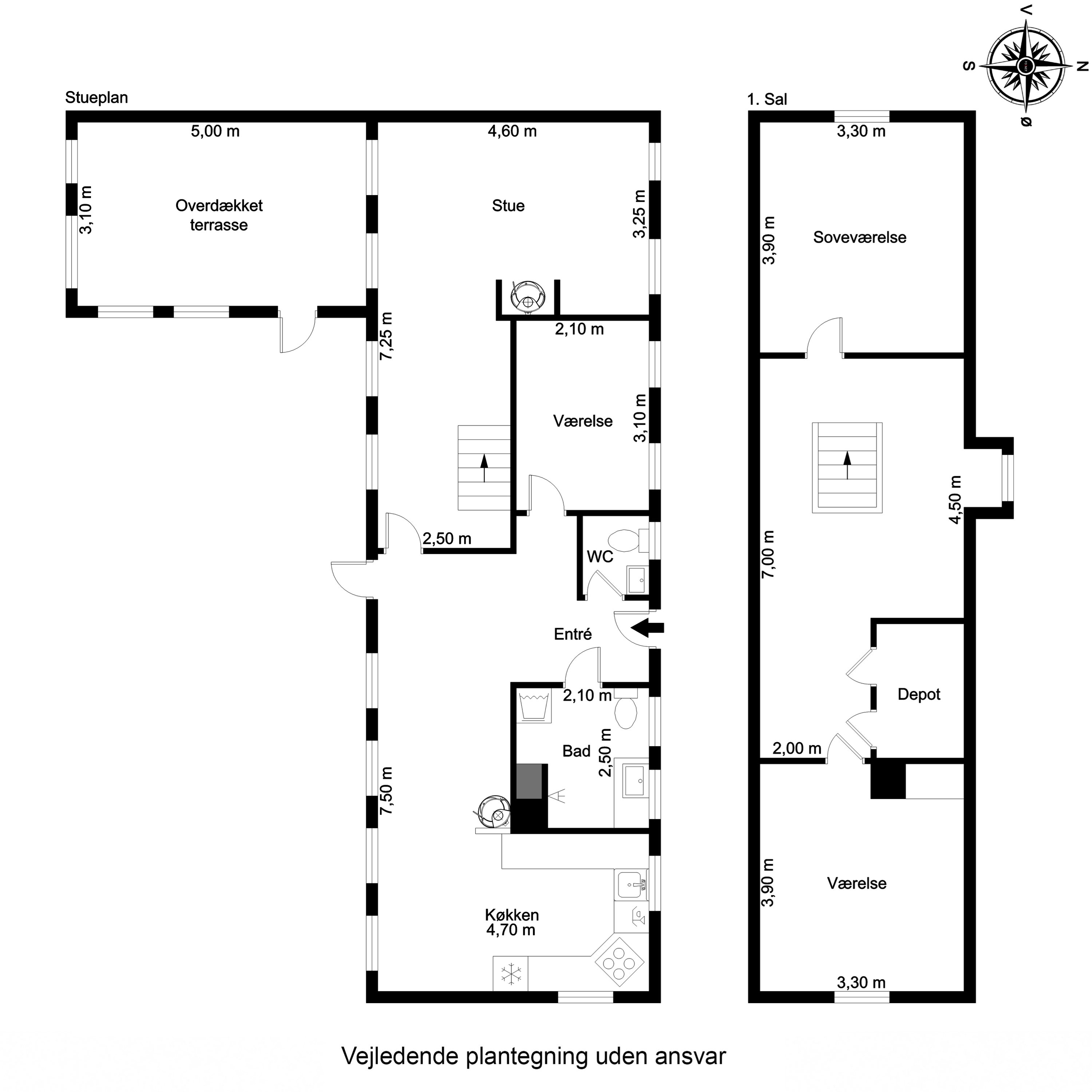 Plantegninger billede af Navigationsvej 4, Nordby, 6720 Fanø
