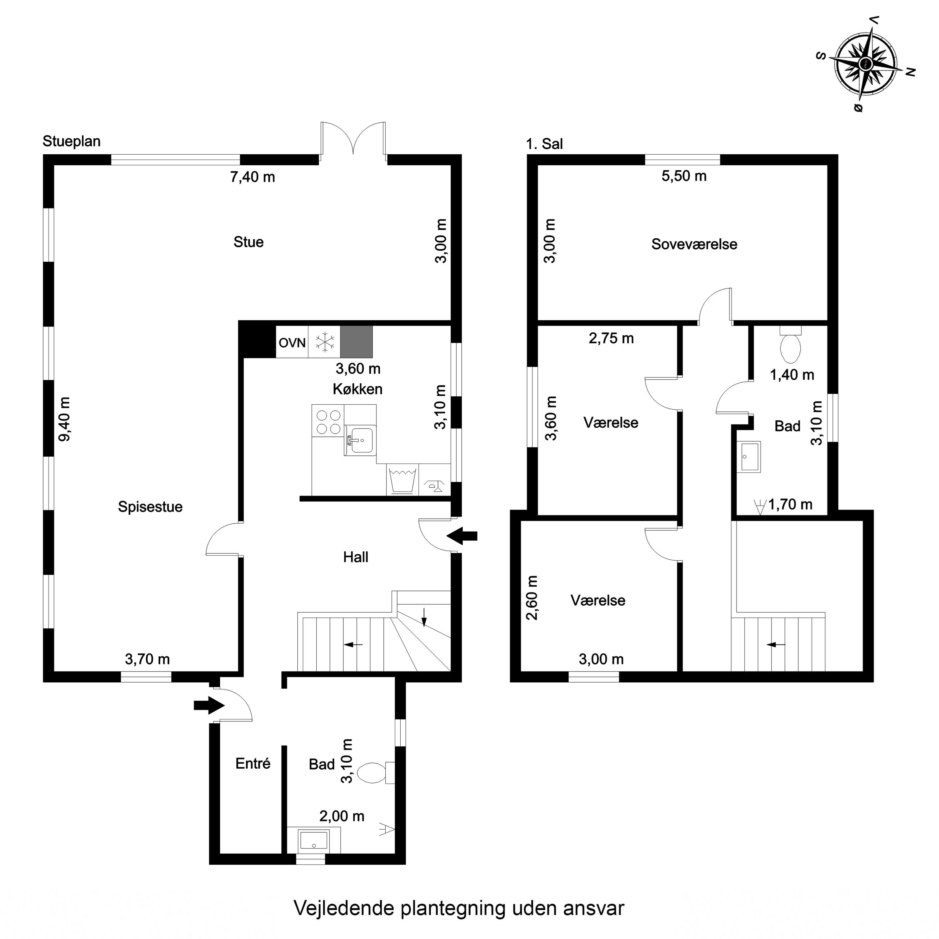 Plantegninger billede af Sønder Land 31, Sønderho, 6720 Fanø