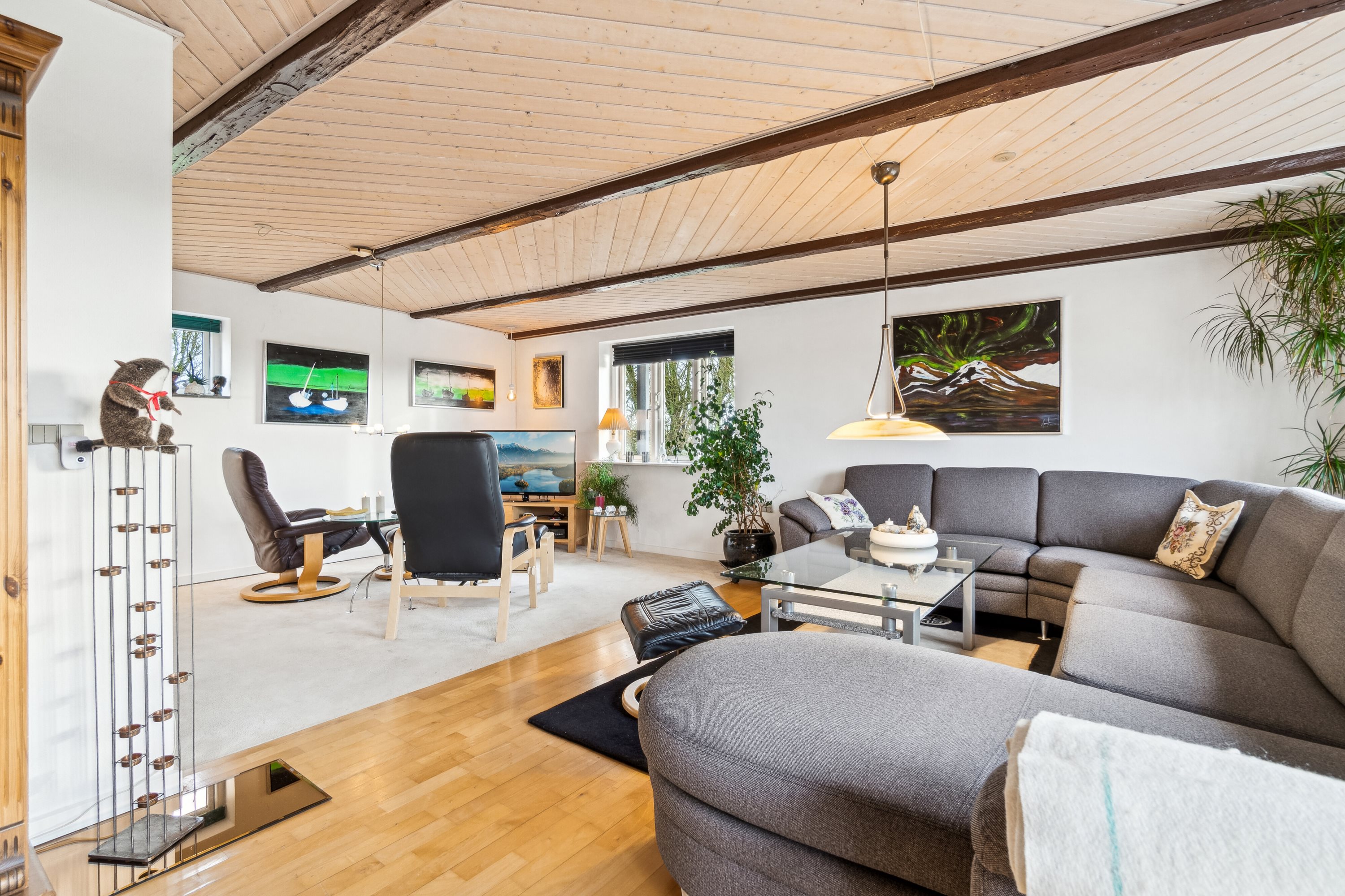 Fremhævet stue billede i fuldskærmstilstand. Billede af Kystvejen 81, 7755 Bedsted Thy