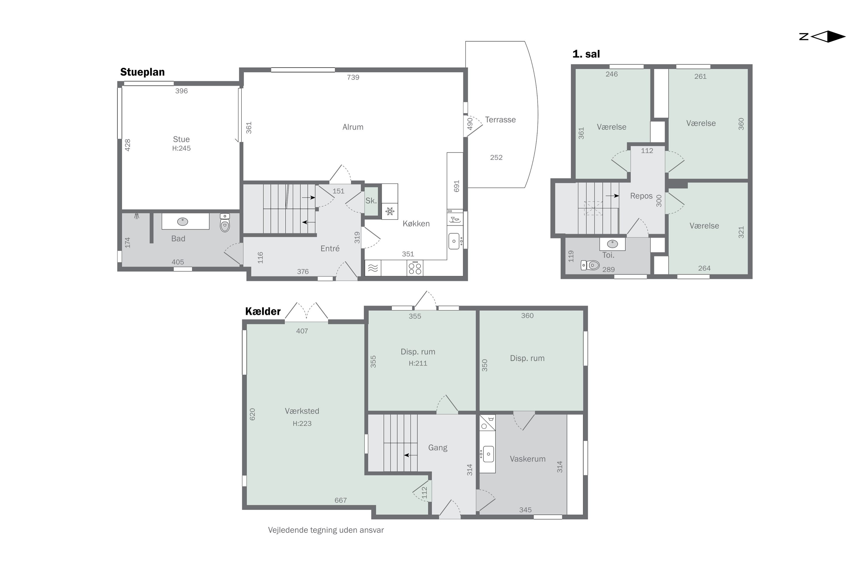 Plantegninger billede af Møllevænget 21, 9870 Sindal