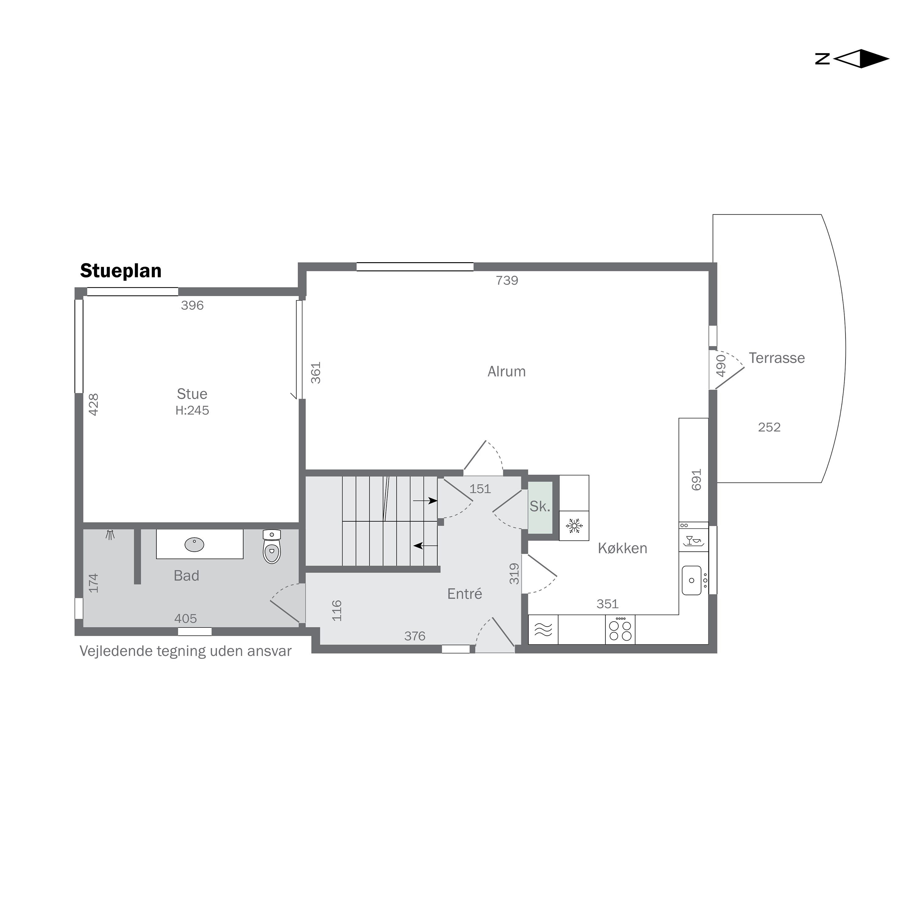 Plantegninger billede af Møllevænget 21, 9870 Sindal