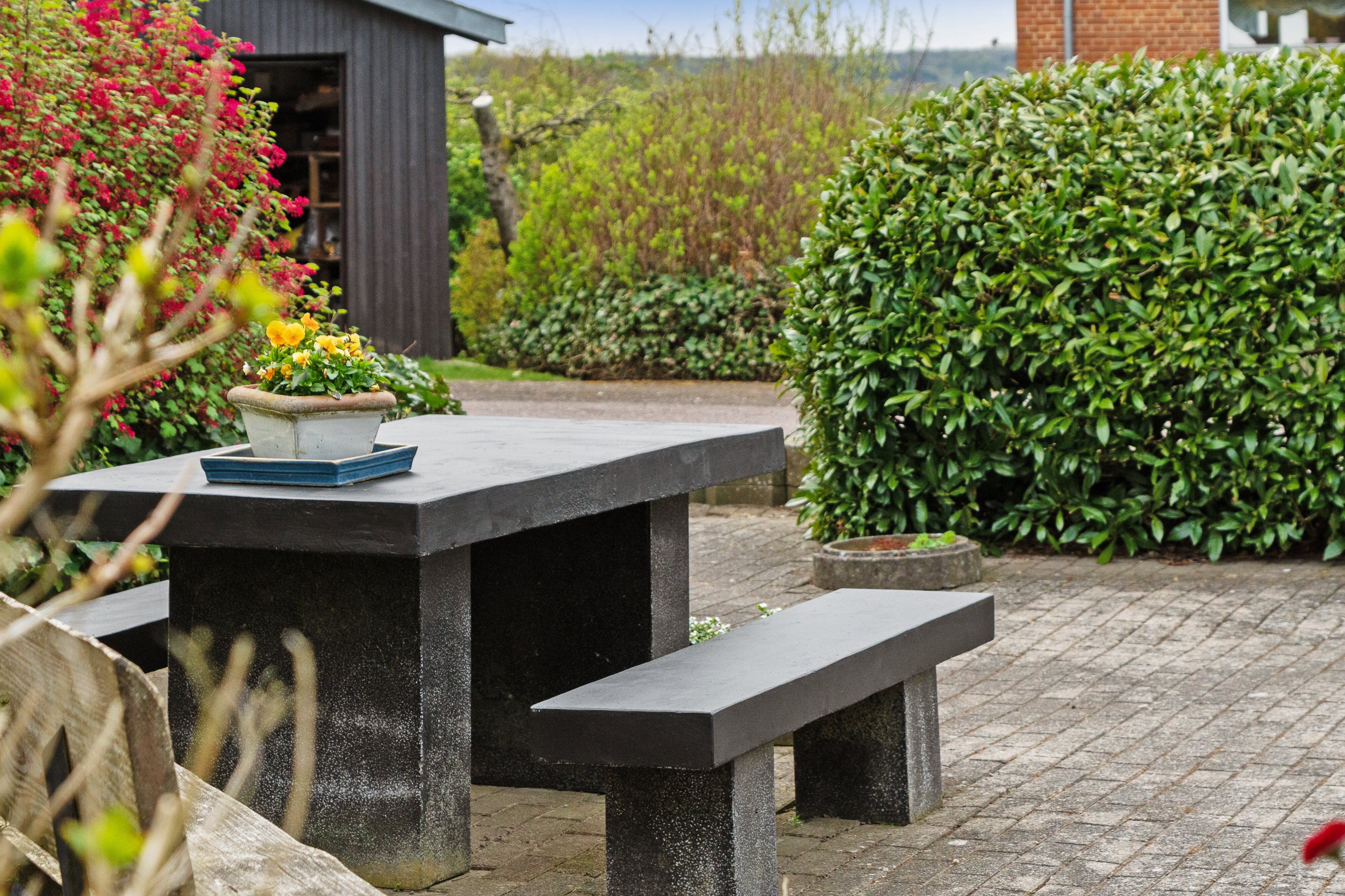 Fremhævet terrasse billede i fuldskærmstilstand. Billede af Bjerregravvej 93, Øster Bjerregrav, 8920 Randers NV