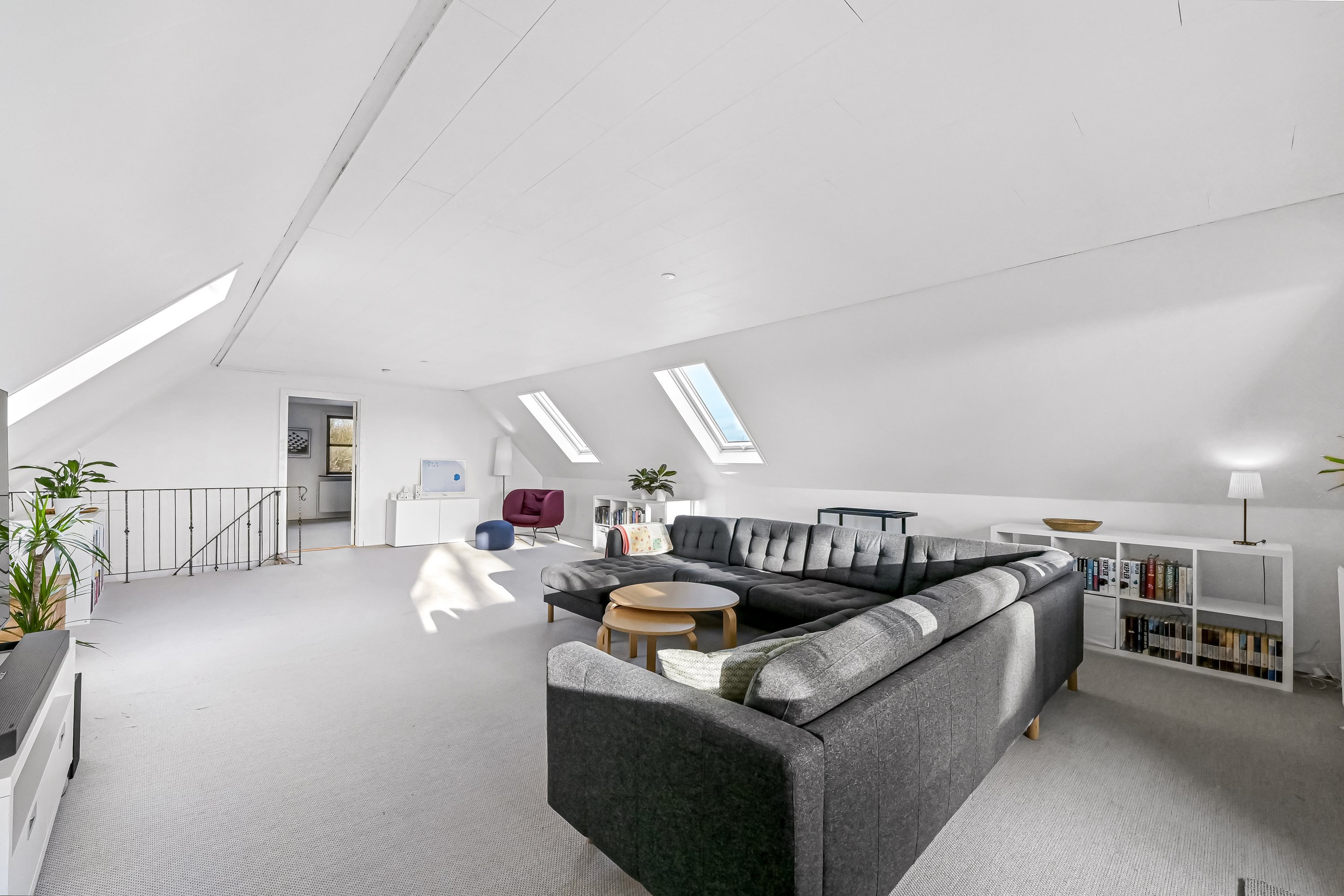 Fremhævet stue billede i fuldskærmstilstand. Billede af Linåvænget 2, 7451 Sunds