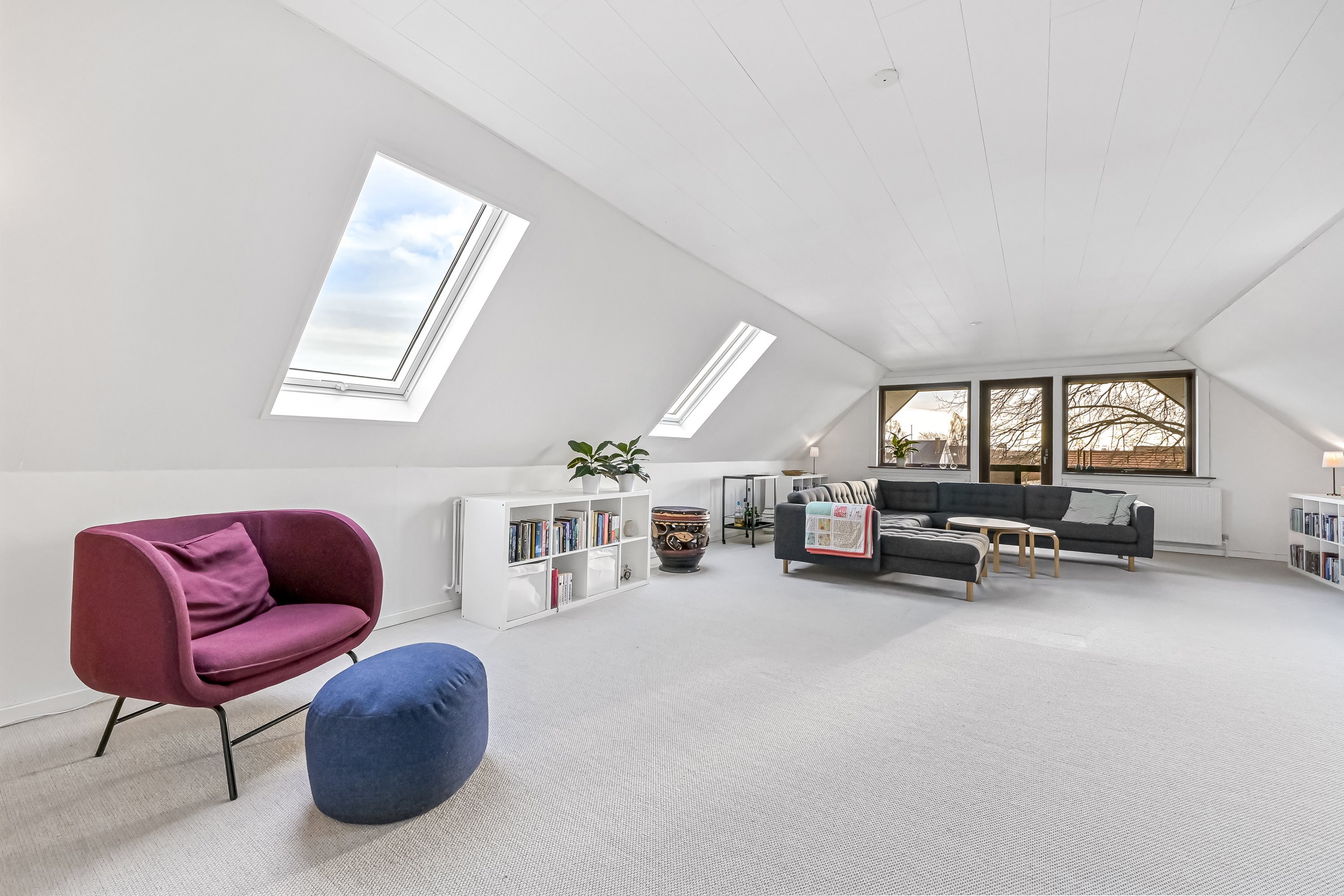 Fremhævet stue billede i fuldskærmstilstand. Billede af Linåvænget 2, 7451 Sunds