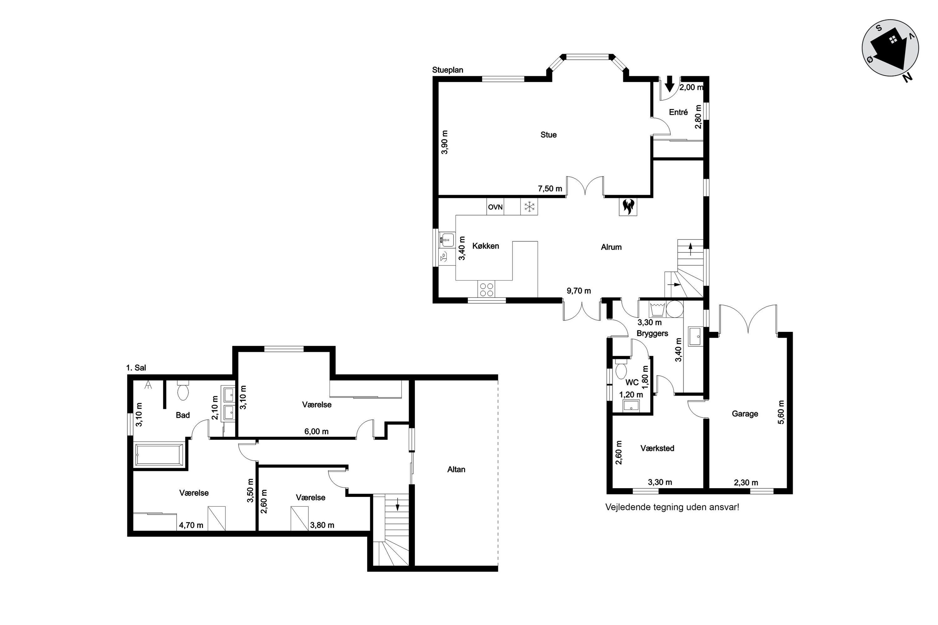 Plantegninger billede af Vestervej 3, 6880 Tarm