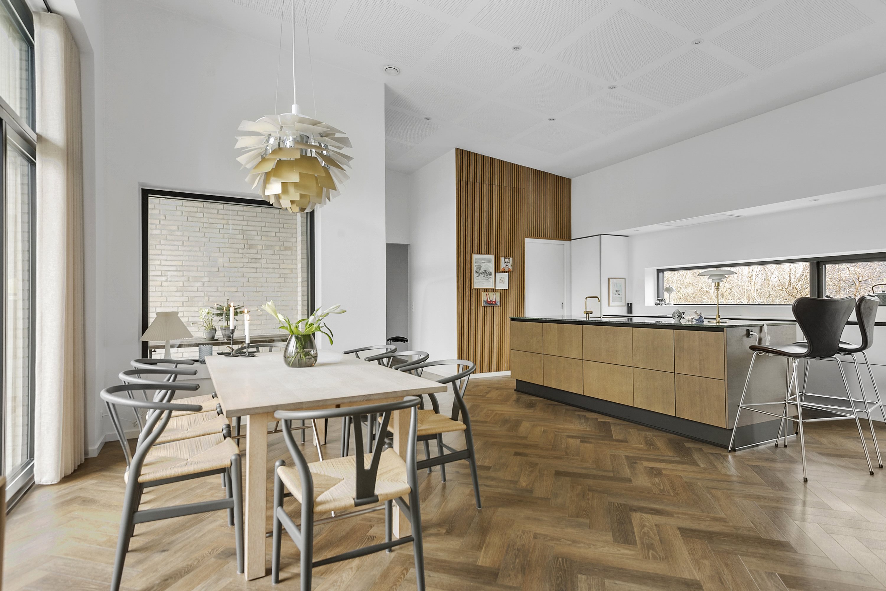 Fremhævet spisestue billede i fuldskærmstilstand. Billede af Sandageralle 39, 8300 Odder