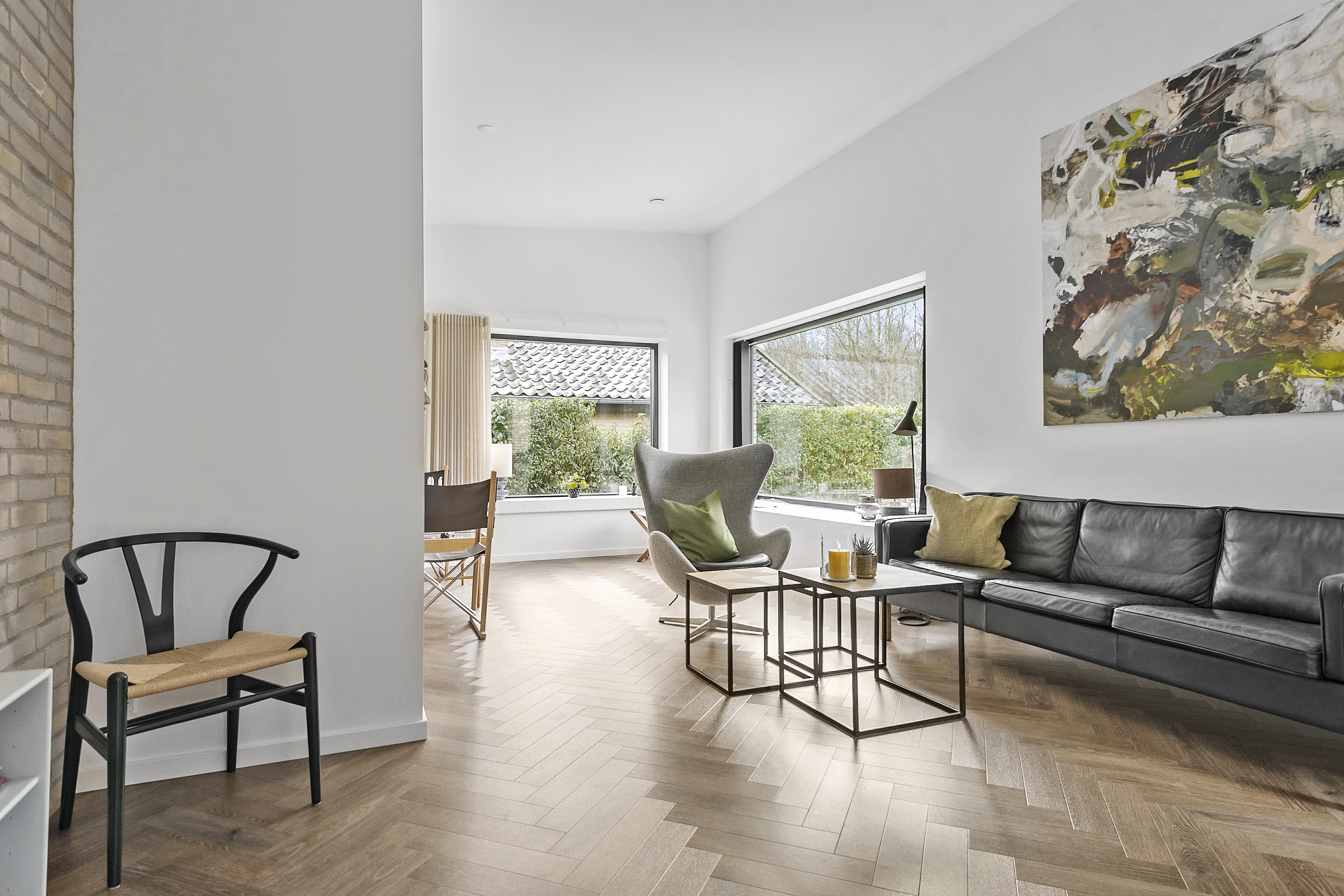 Fremhævet stue billede i fuldskærmstilstand. Billede af Sandageralle 39, 8300 Odder