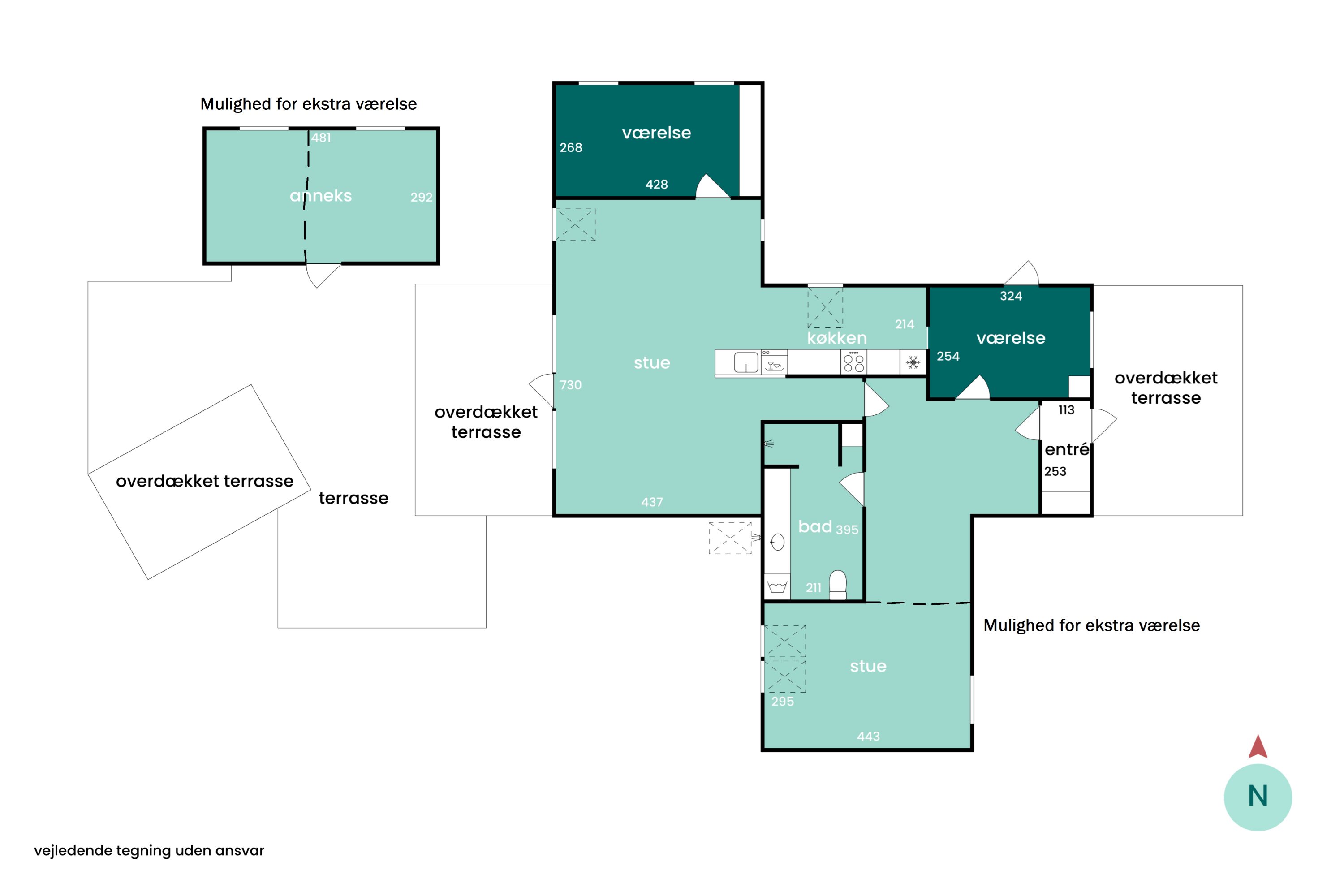 Plantegninger billede af Tjørnevænget 9, Hesselbjerg, 5932 Humble