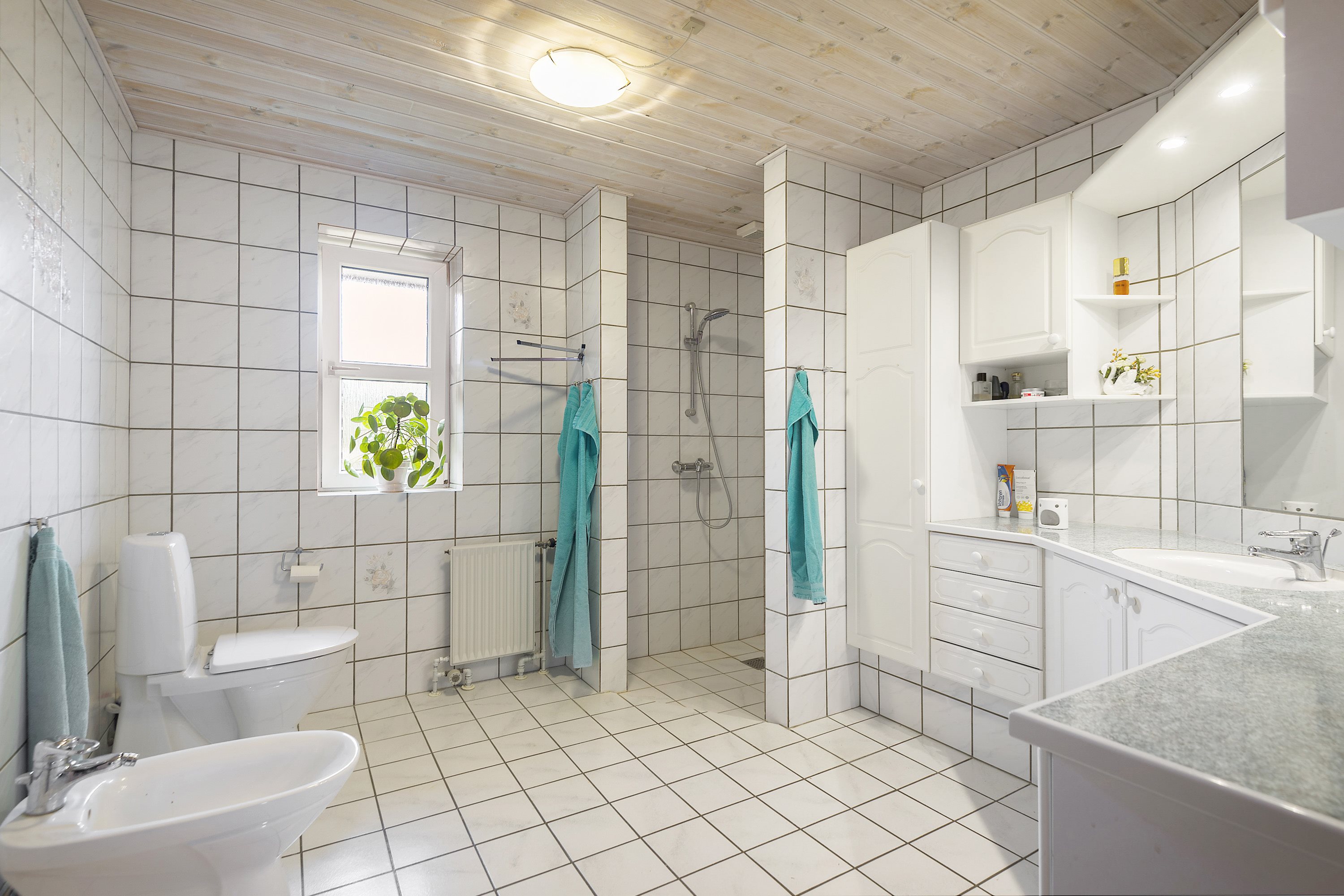 Fremhævet badeværelse billede i fuldskærmstilstand. Billede af Engparken 1, 6760 Ribe