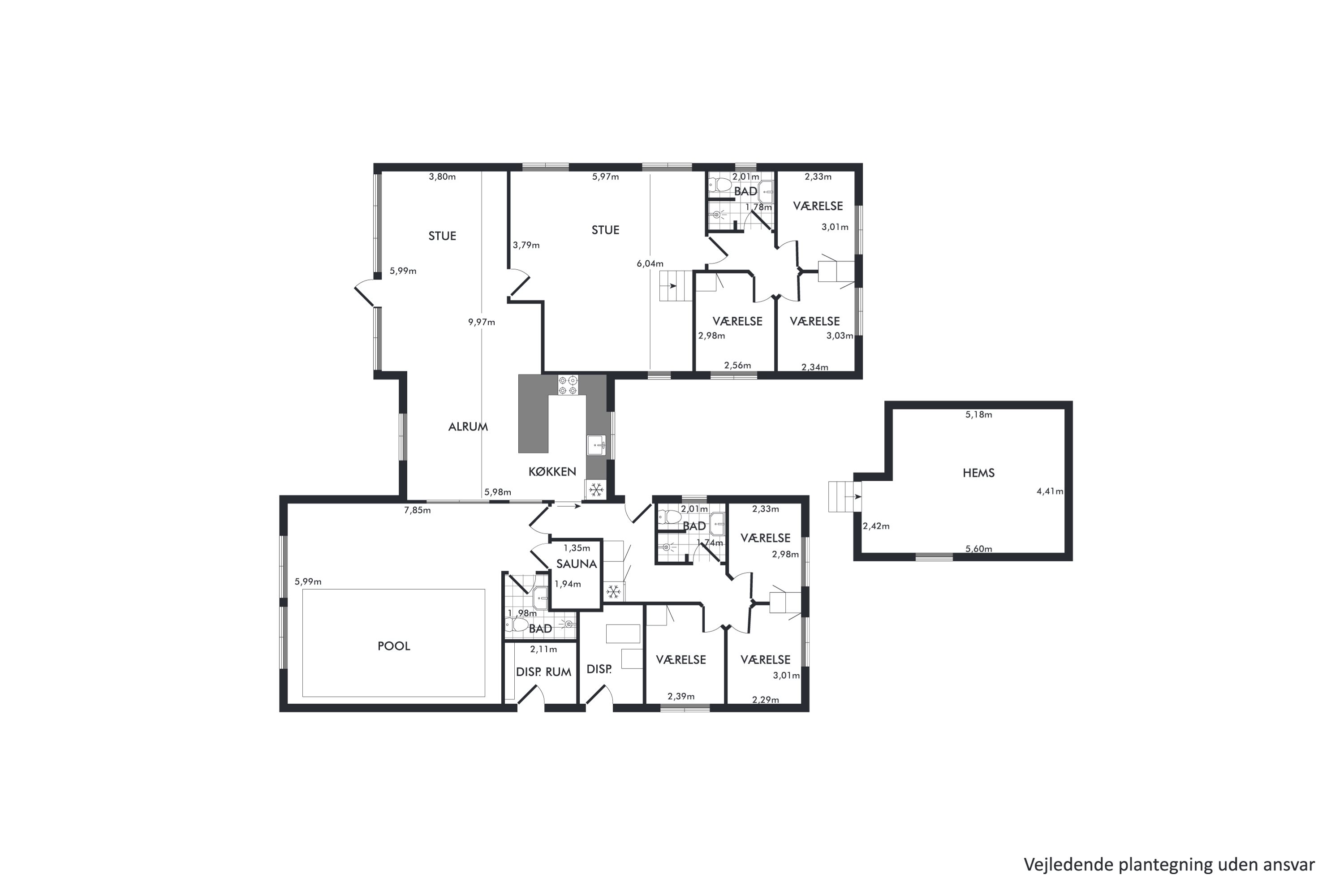 Plantegninger billede af Kronens Have 29, Lohals, 5953 Tranekær